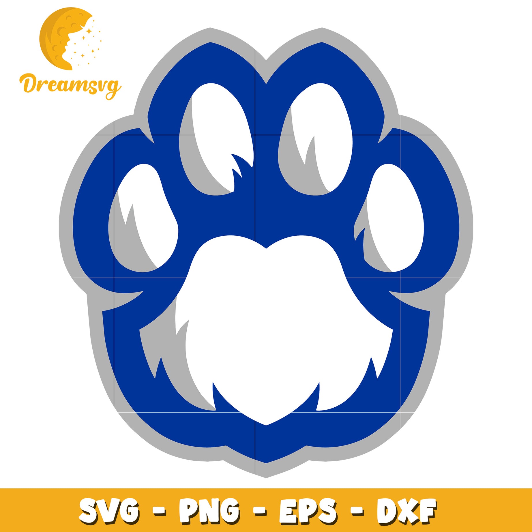 Paw Print SVG Cut File Instant Download