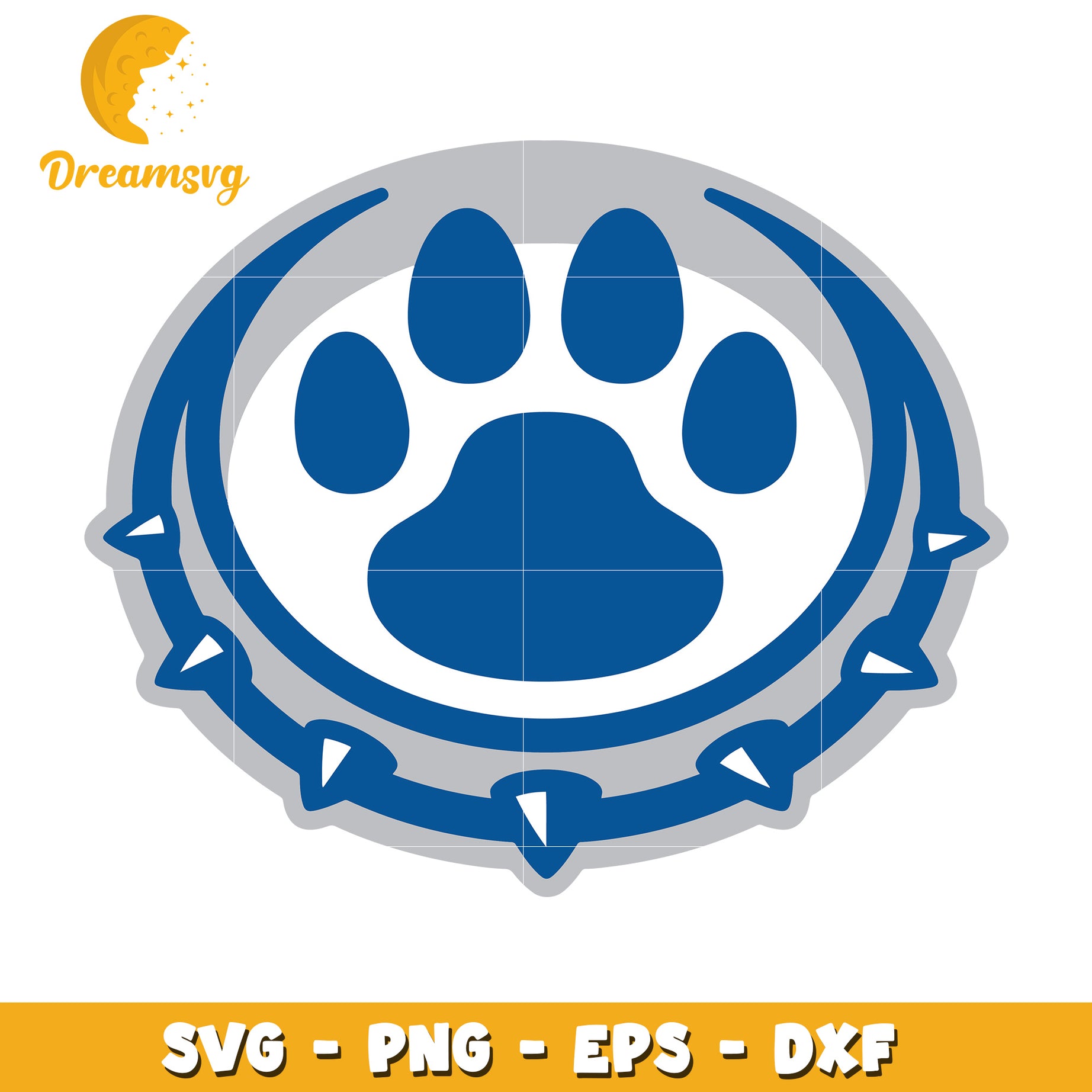 Paw Print SVG PNG EPS DXF Files