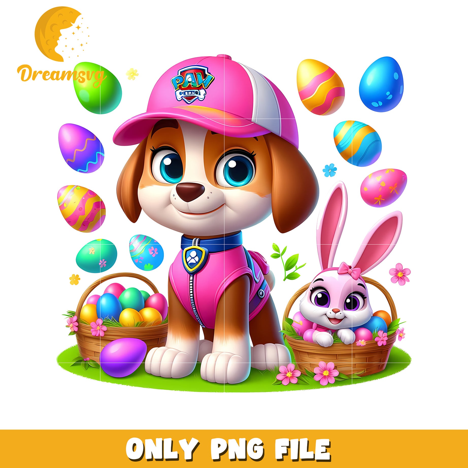 Paw patrol character easter eggs png, paw patrol cast png, cartoon png