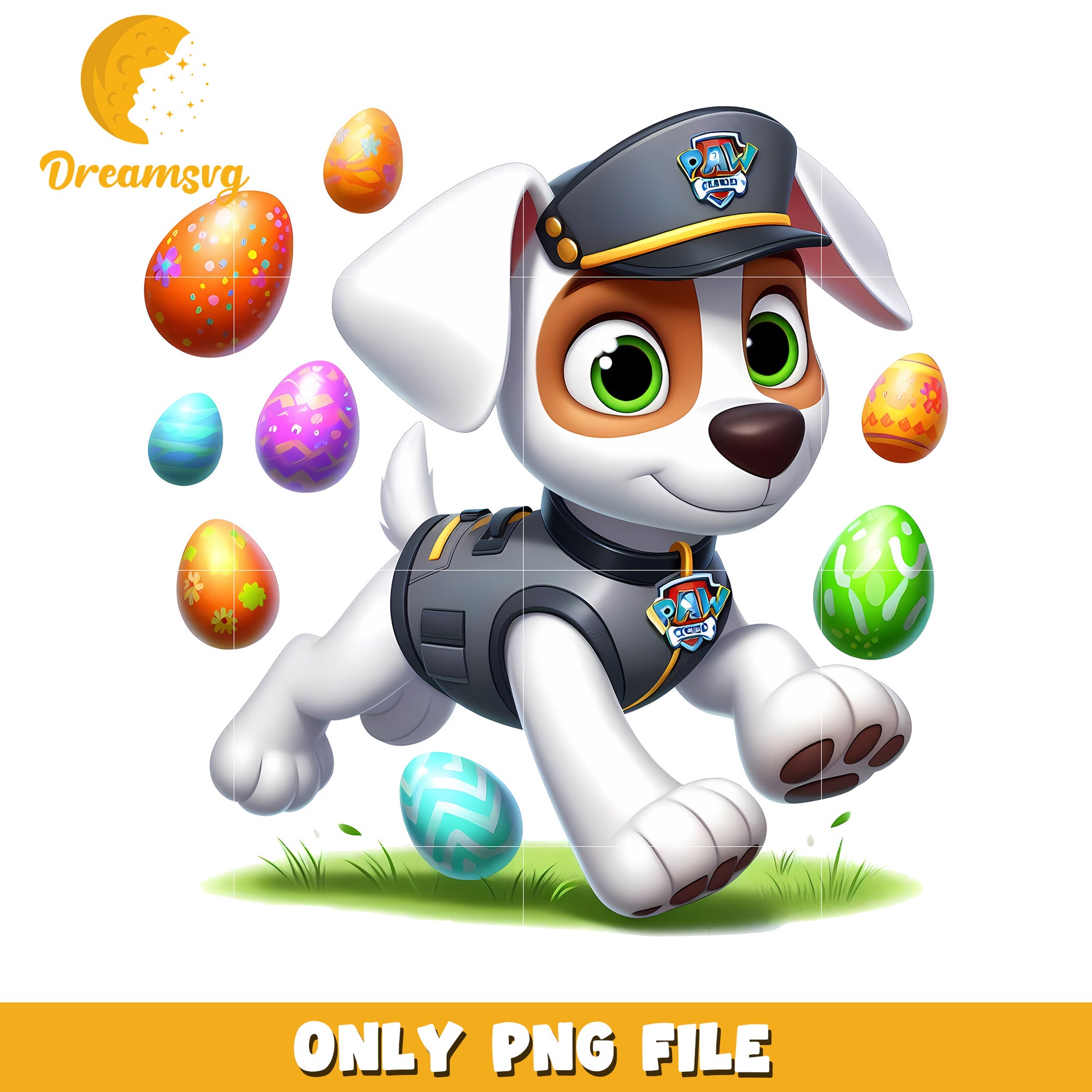 Paw patrol dog easter eggs png, easter eggs png, paw patrol cast png