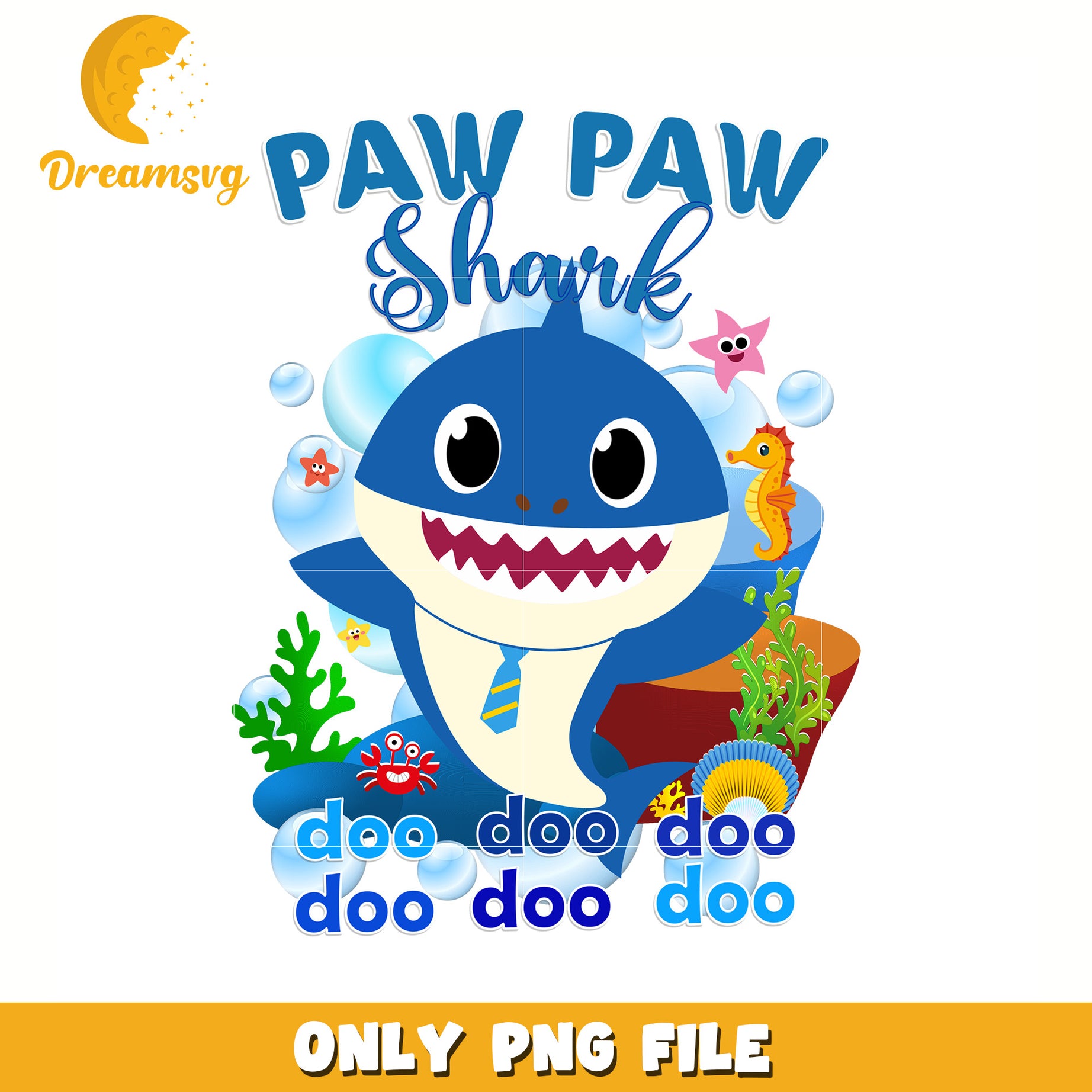 Paw paw shark shark png, baby shark png, baby shark song png