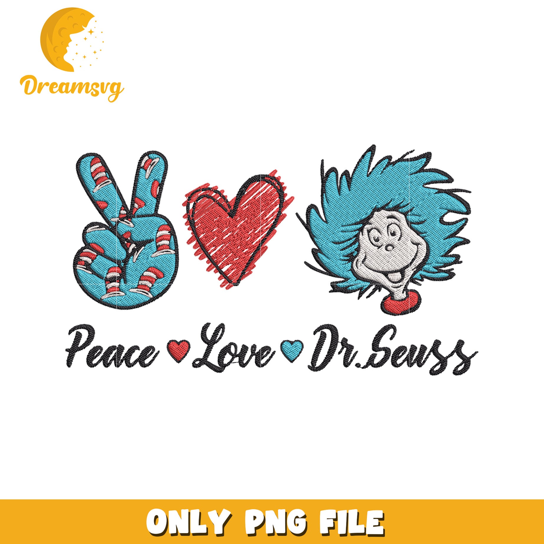Peace love dr seuss png, peace love png, dr seuss cartoon png