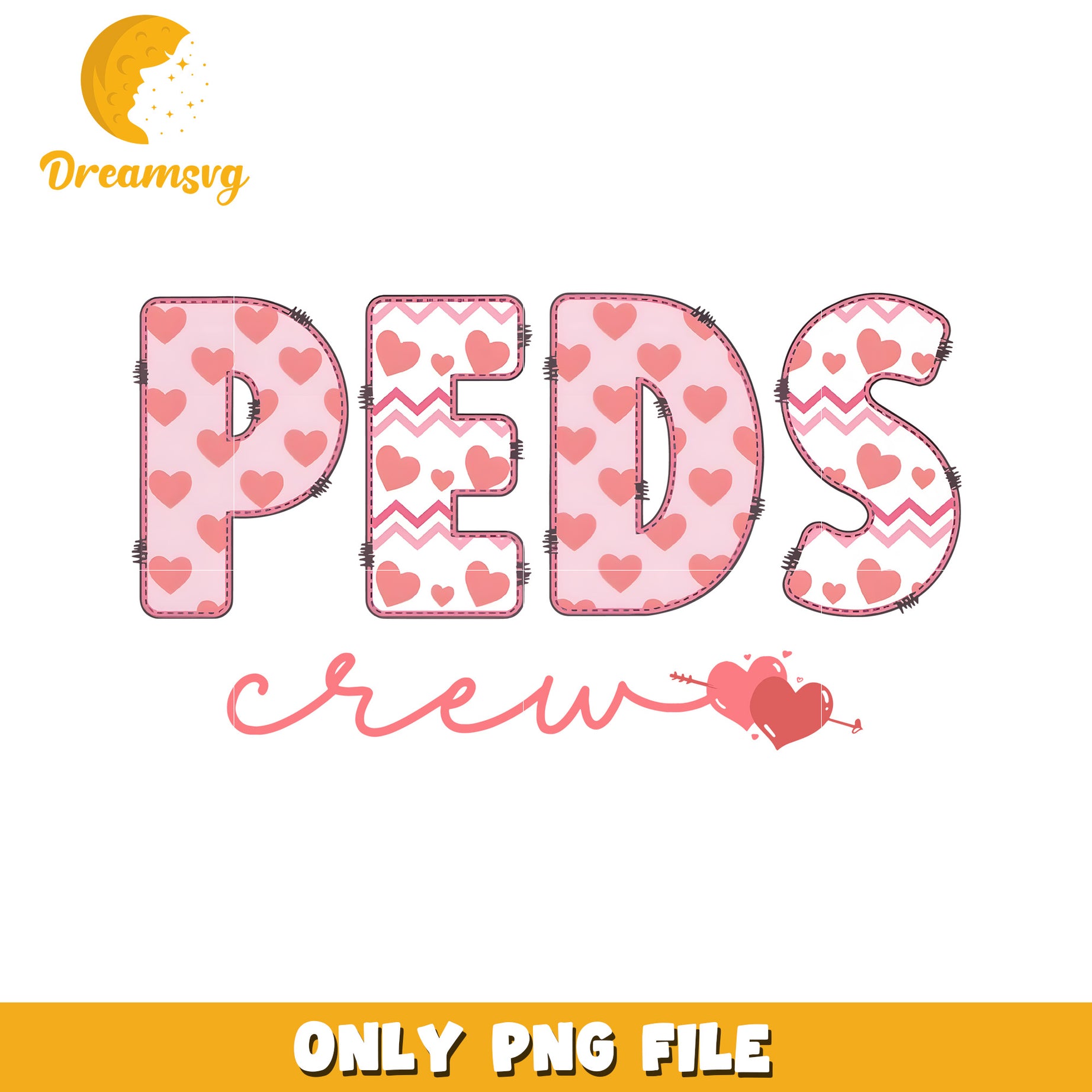 Peds Crew Valentine PNG Design