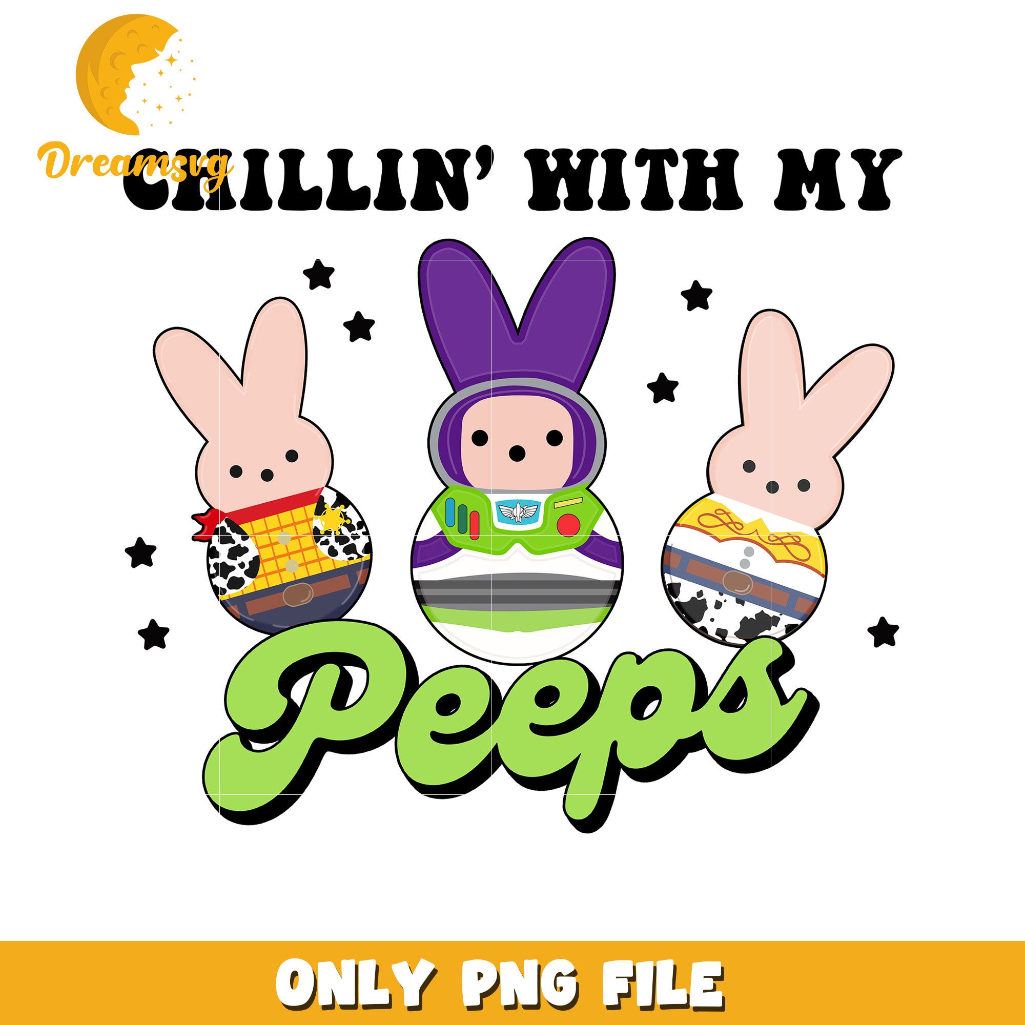 Peeps Chillin with Toy Story Buzz Woody