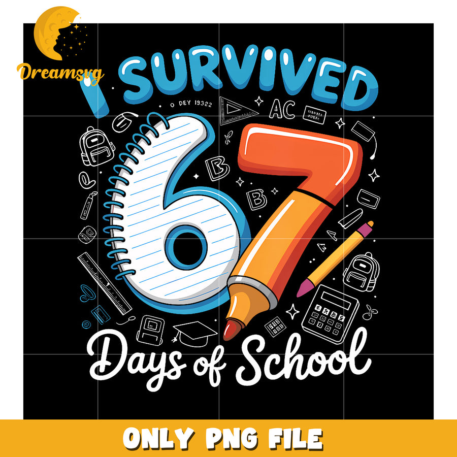 Pencil and paper 67 in school png, meme edit png, humor trend png