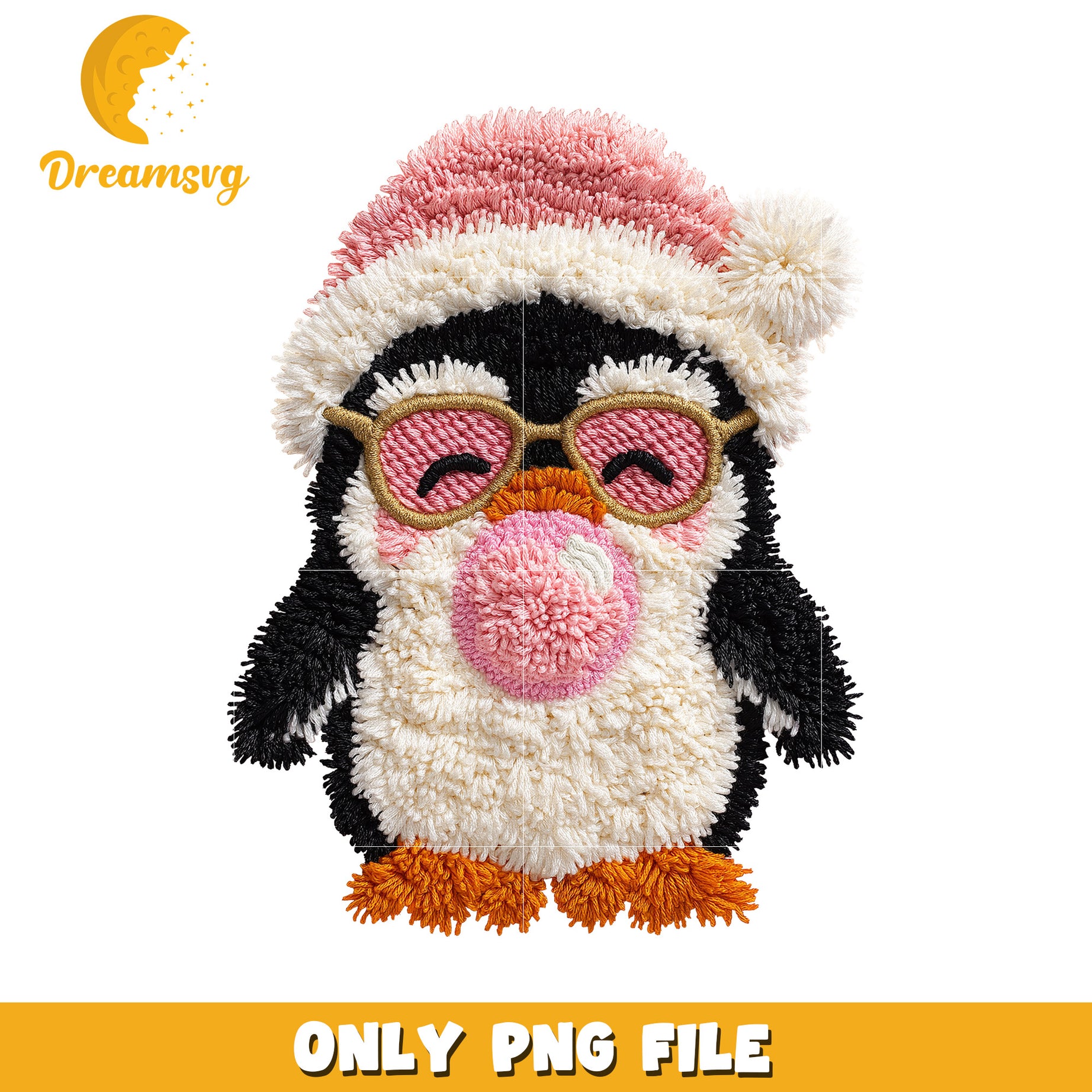 Penguin christmas  png, christmas cookies​​​ png, yarn art png