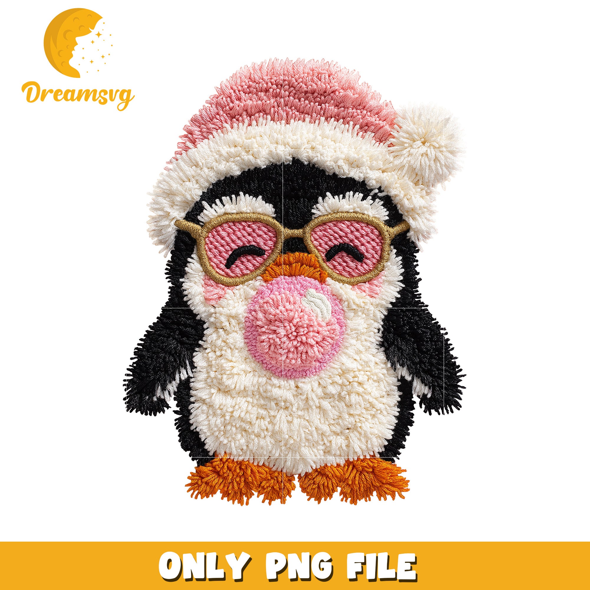 Penguin christmas  png, christmas cookies​​​ png, yarn art png