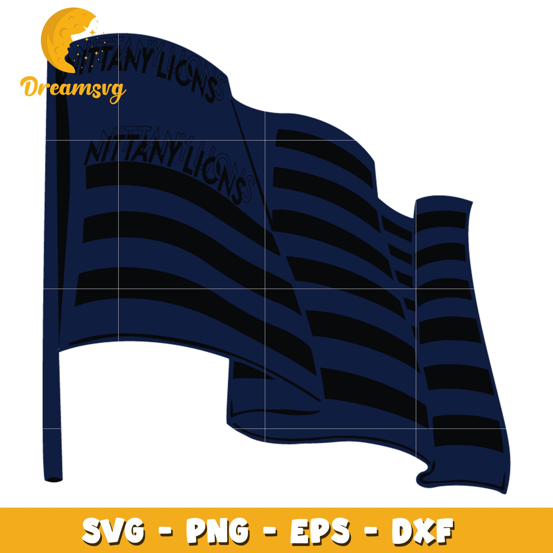 Penn State Nittany Lions Flag SVG PNG EPS DXF