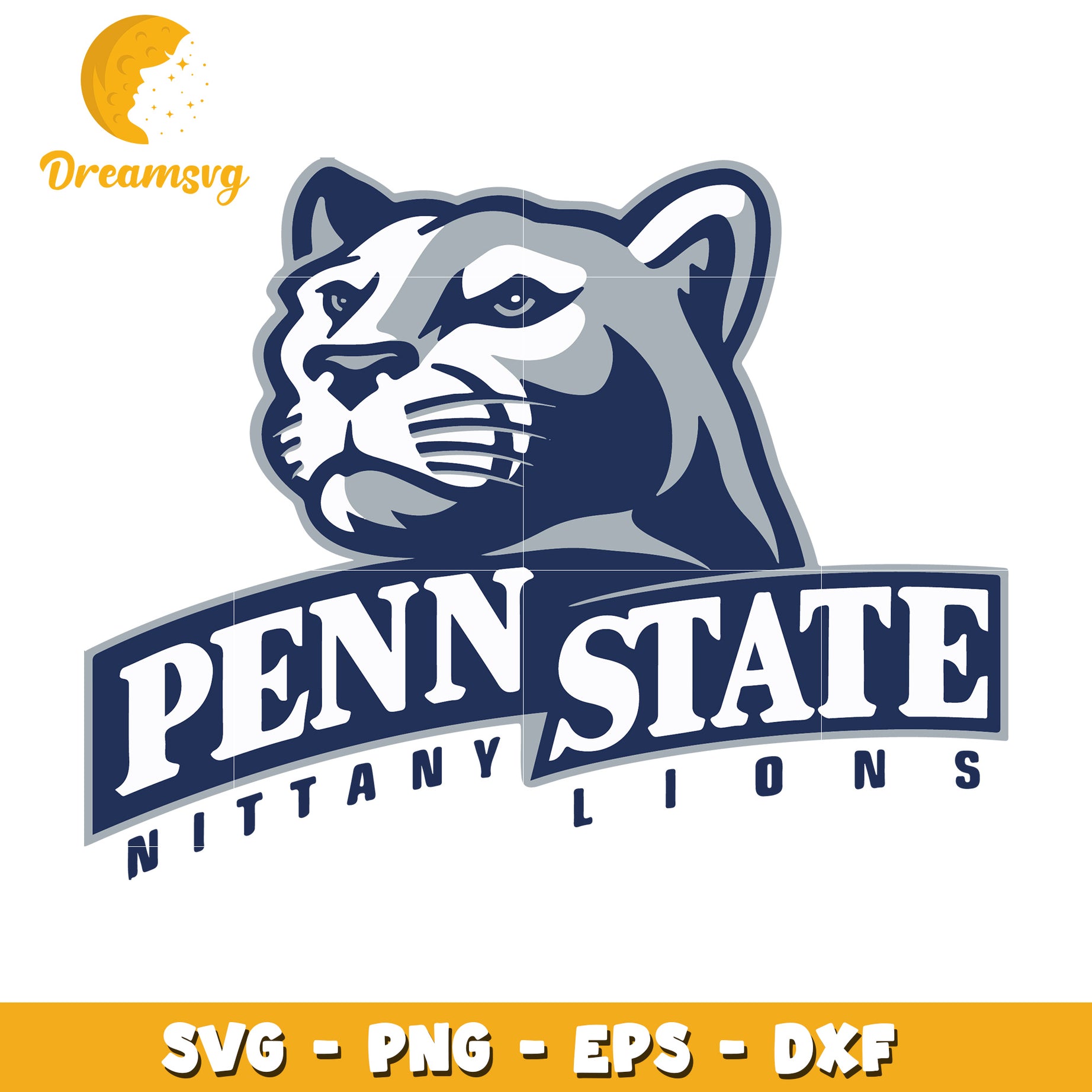 Penn State Nittany Lions Logo SVG Graphic for Print and Crafts