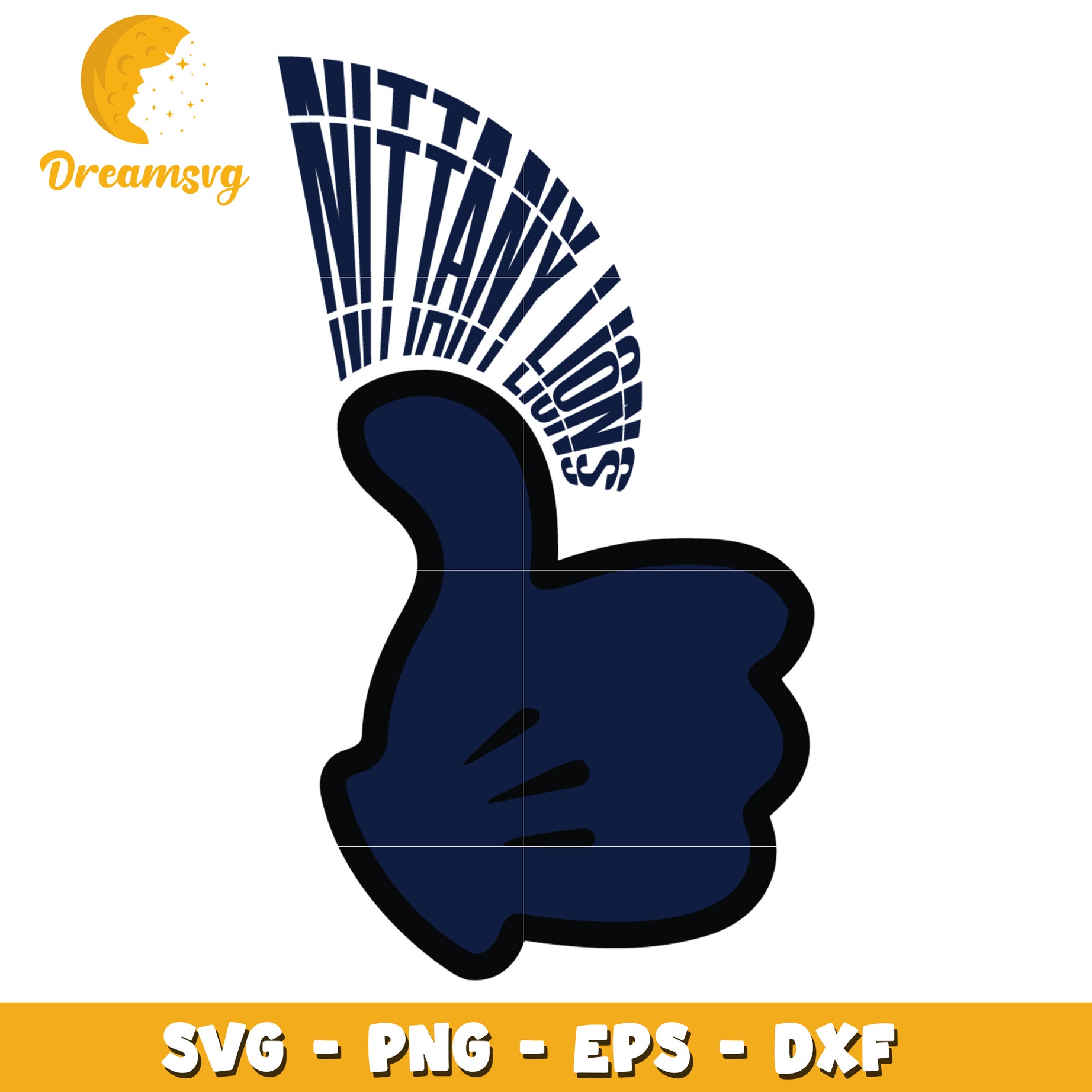 Penn State Nittany Lions Thumbs Up SVG