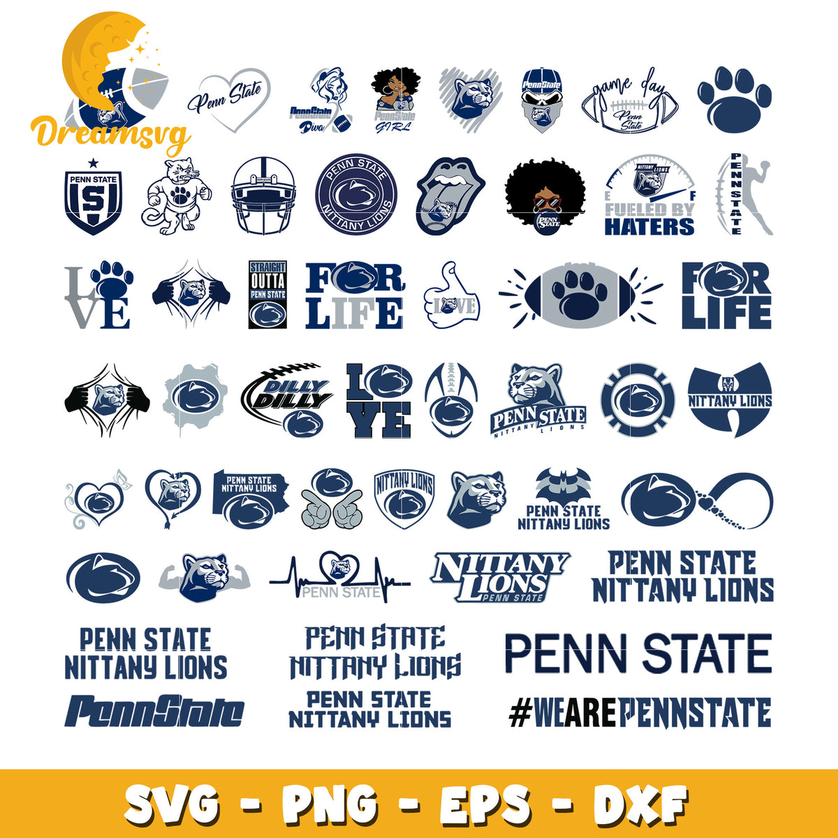 Penn Script Logo Penn state nittany lions logo design bundle svg, Penn state nittany li ...