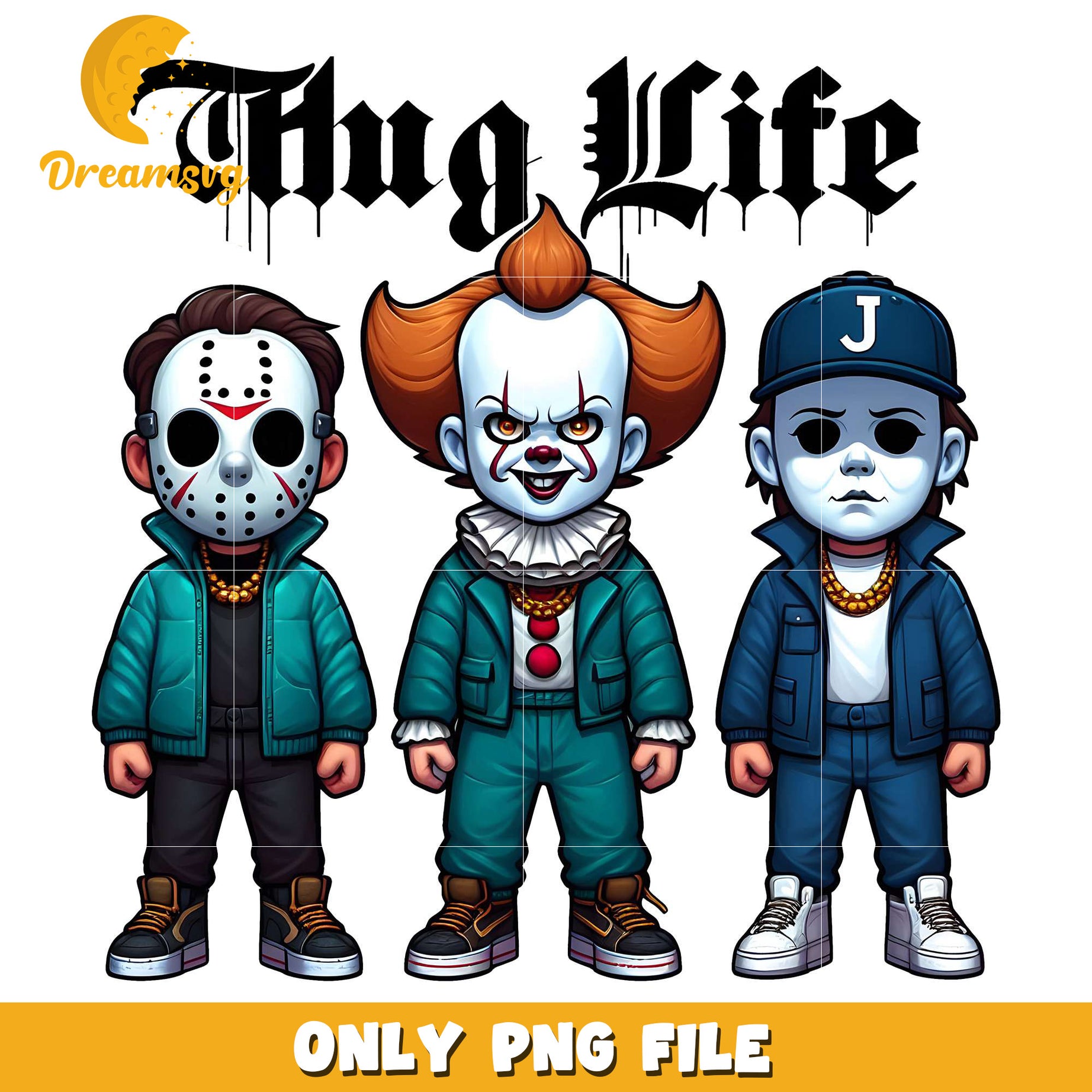 Penny michael and jason chibi png, halloween spirit​​ png, halloween town​ png