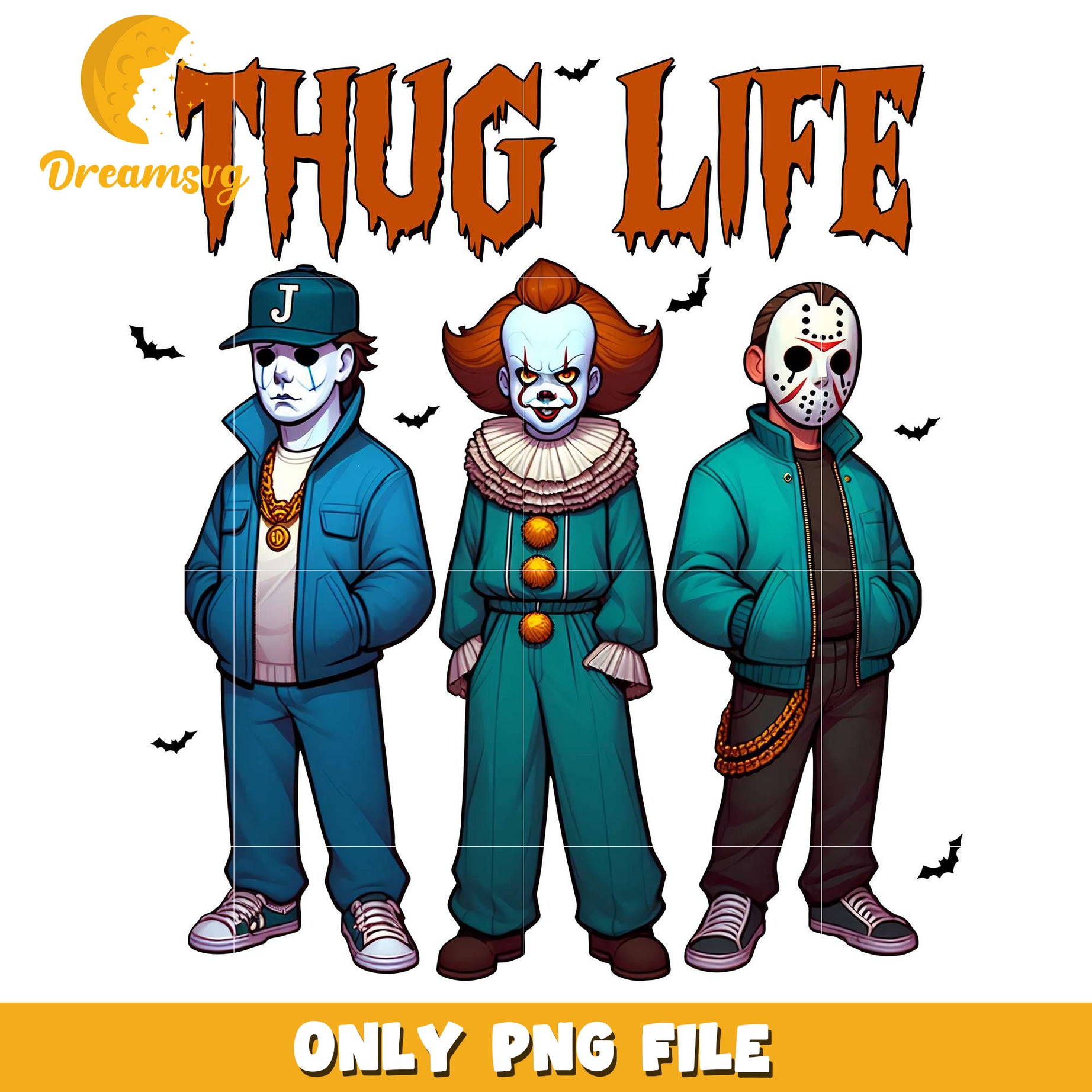 Penny michael and jason thug life png, halloween spirit​​ png, halloween town​ png