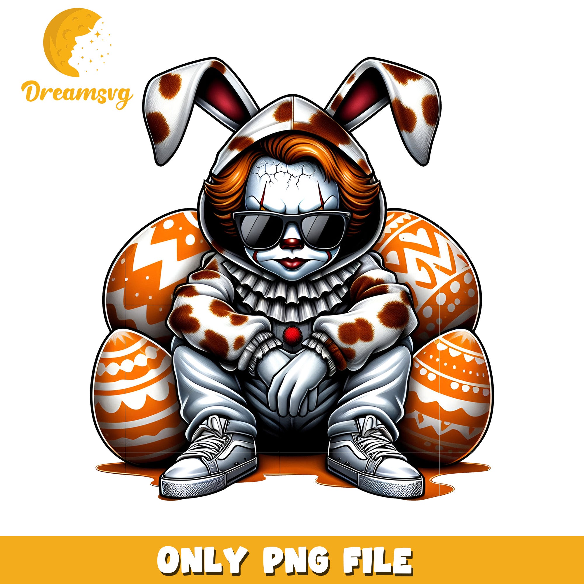 Pennywise Easter Bunny PNG Image