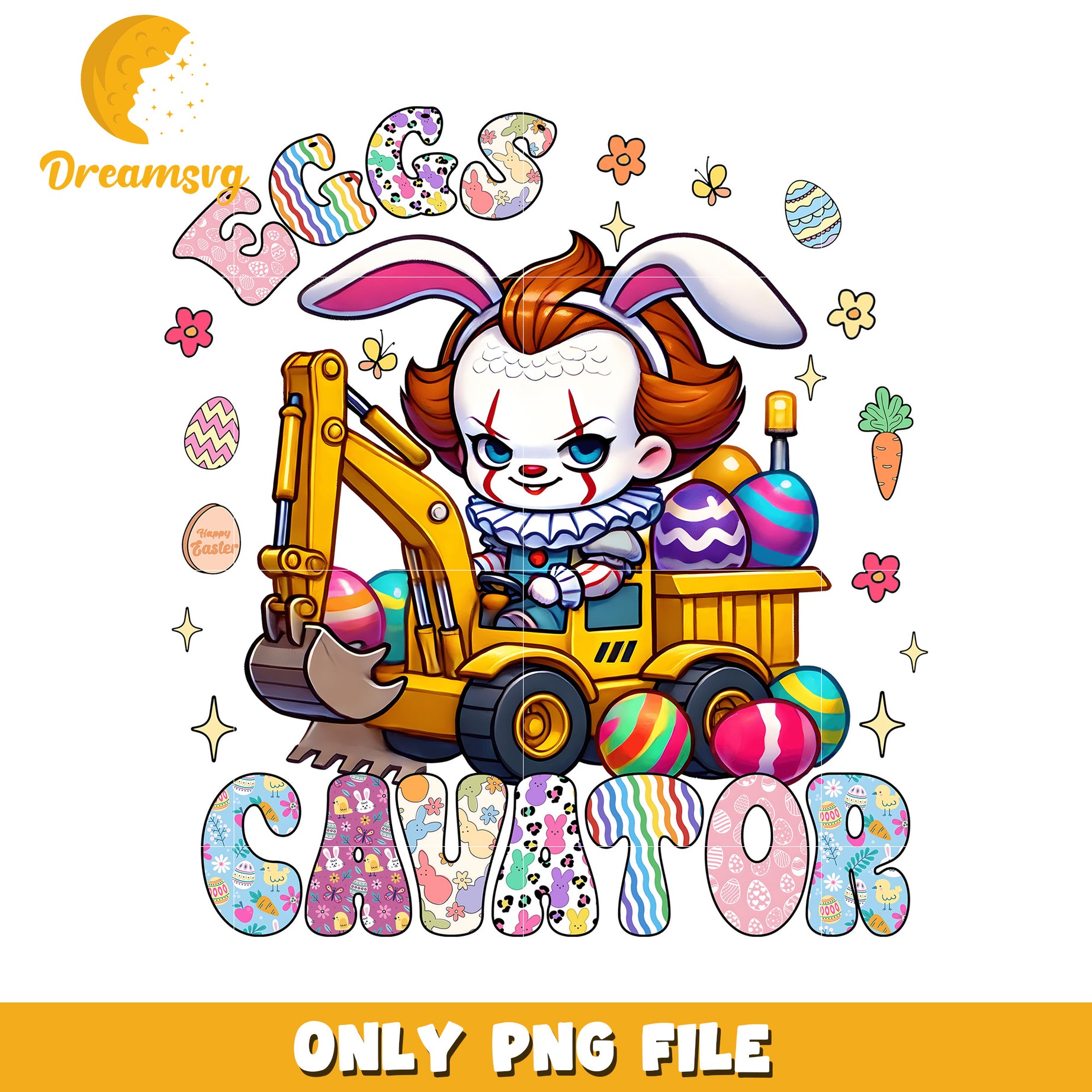 Pennywise Easter Excavator PNG