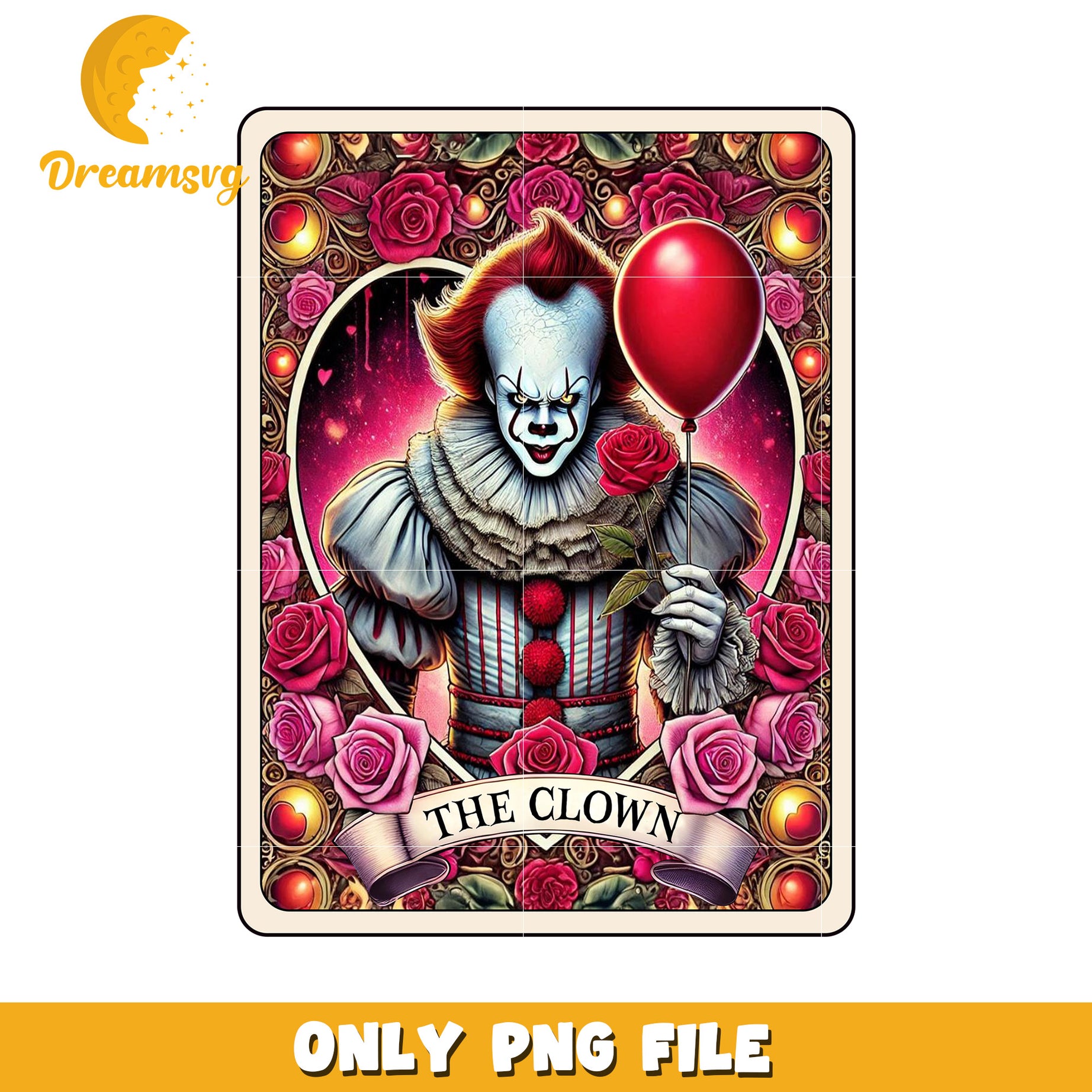 Pennywise PNG Roses & Balloon