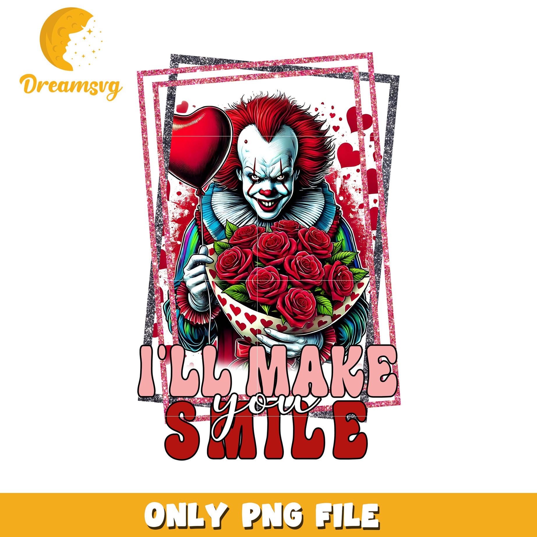 Pennywise Valentines PNG Design