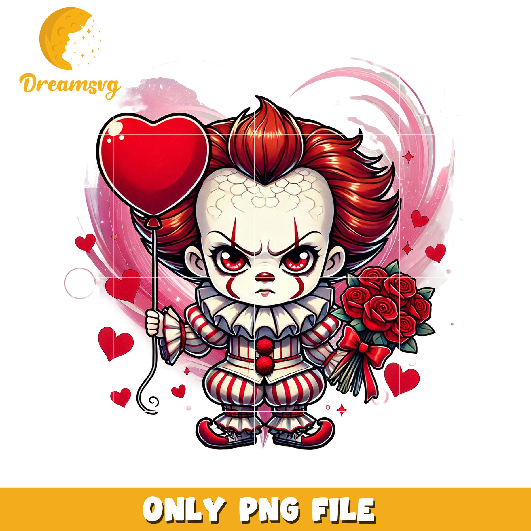 Pennywise Valentines PNG Image