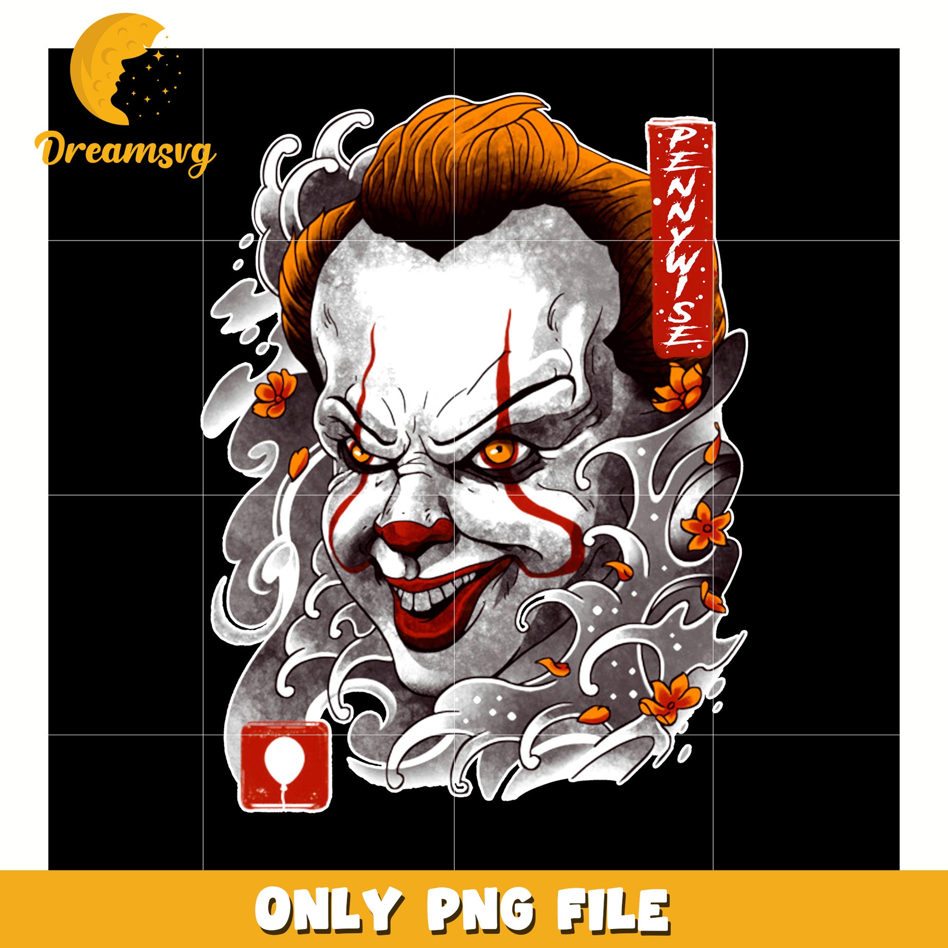 Penny wise design png, halloween toys png, halloween time png