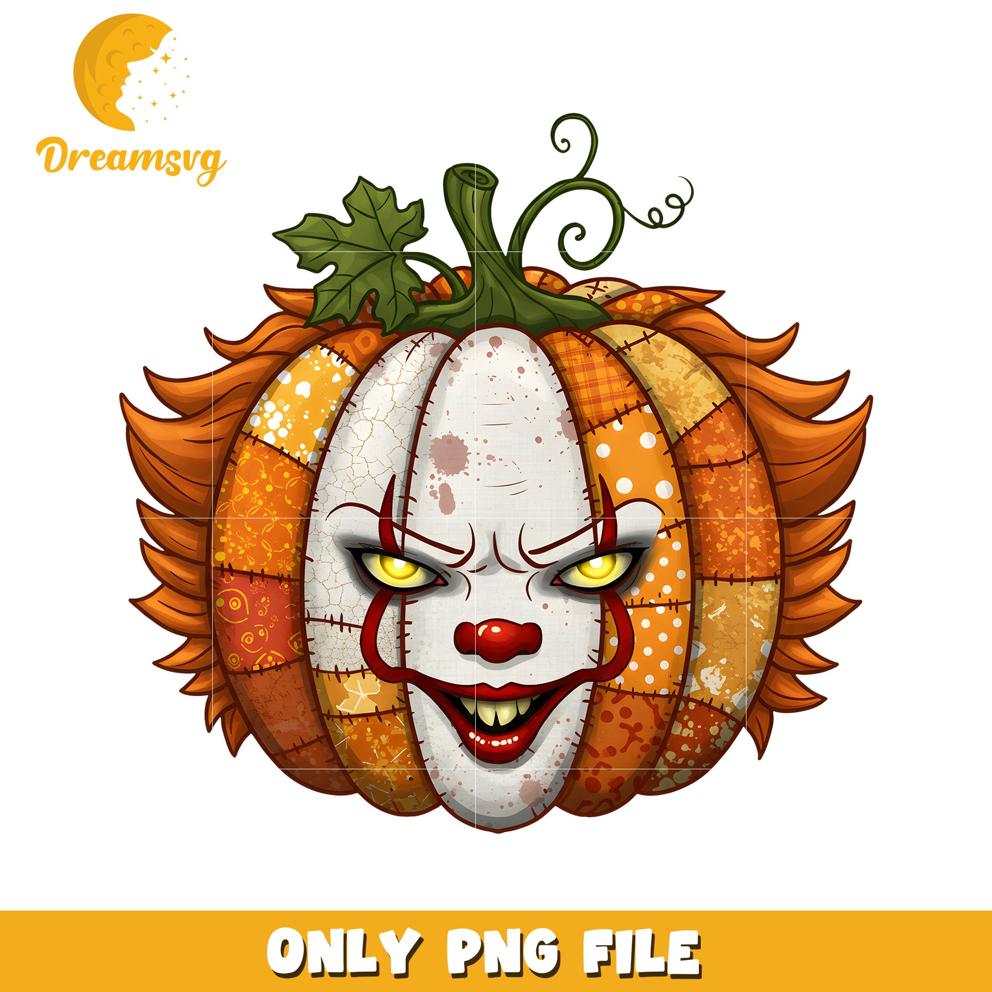 Pennywise pumpkin png, halloween season png, halloween movies png