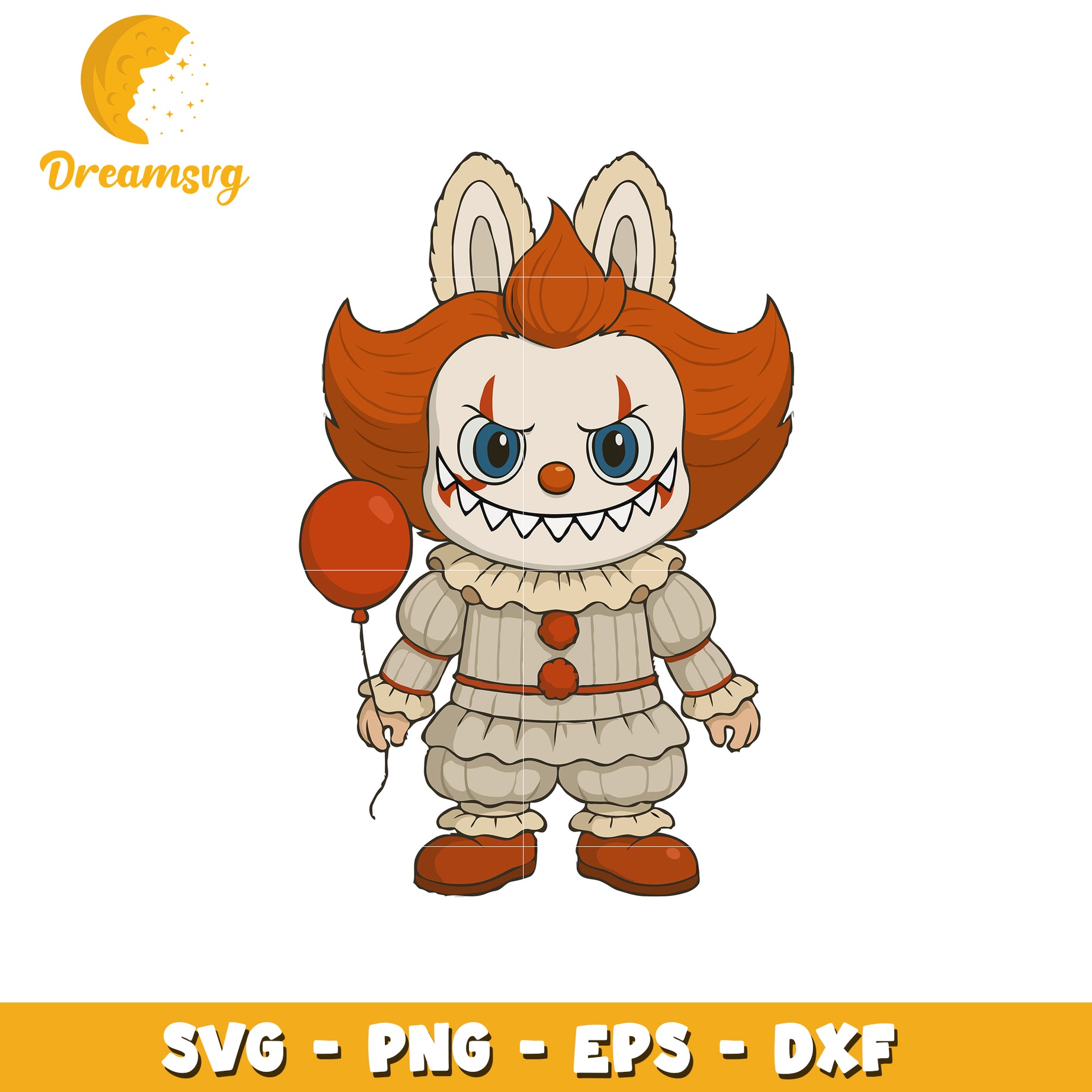 Pennywise the clown svg, labubu art svg, labubu price svg