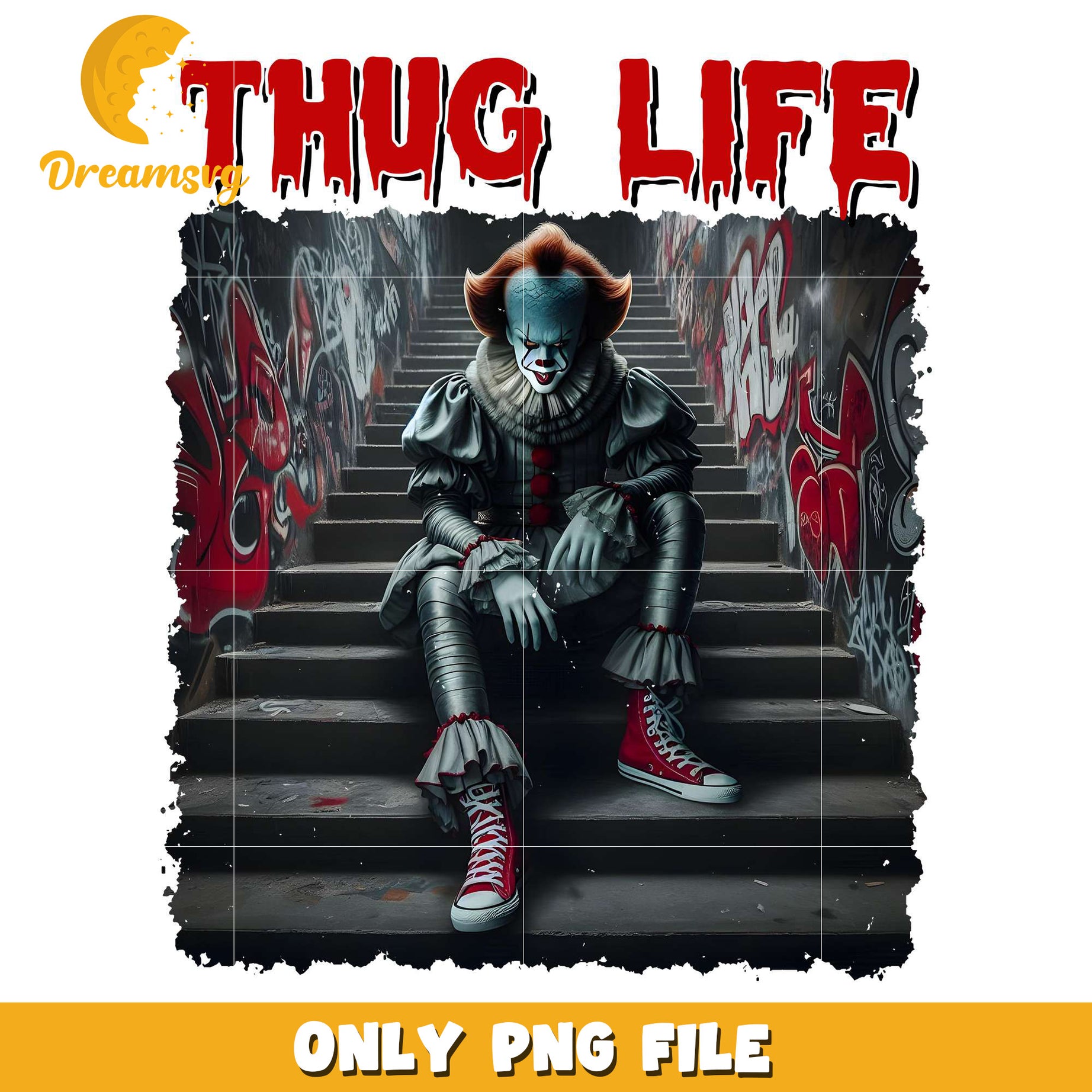 Pennywise thug life png, halloween era​​ png, halloween candy png