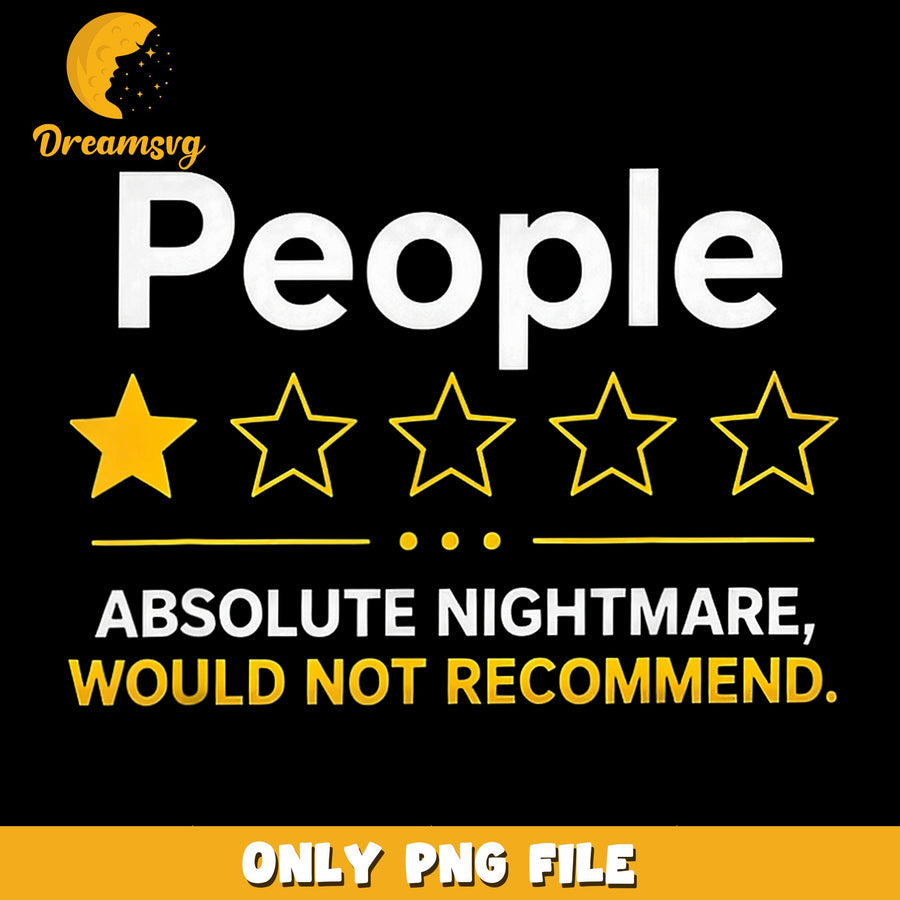 People One Star Rating Funny Quote PNG, Introvert Humor, Sarcastic PNG
