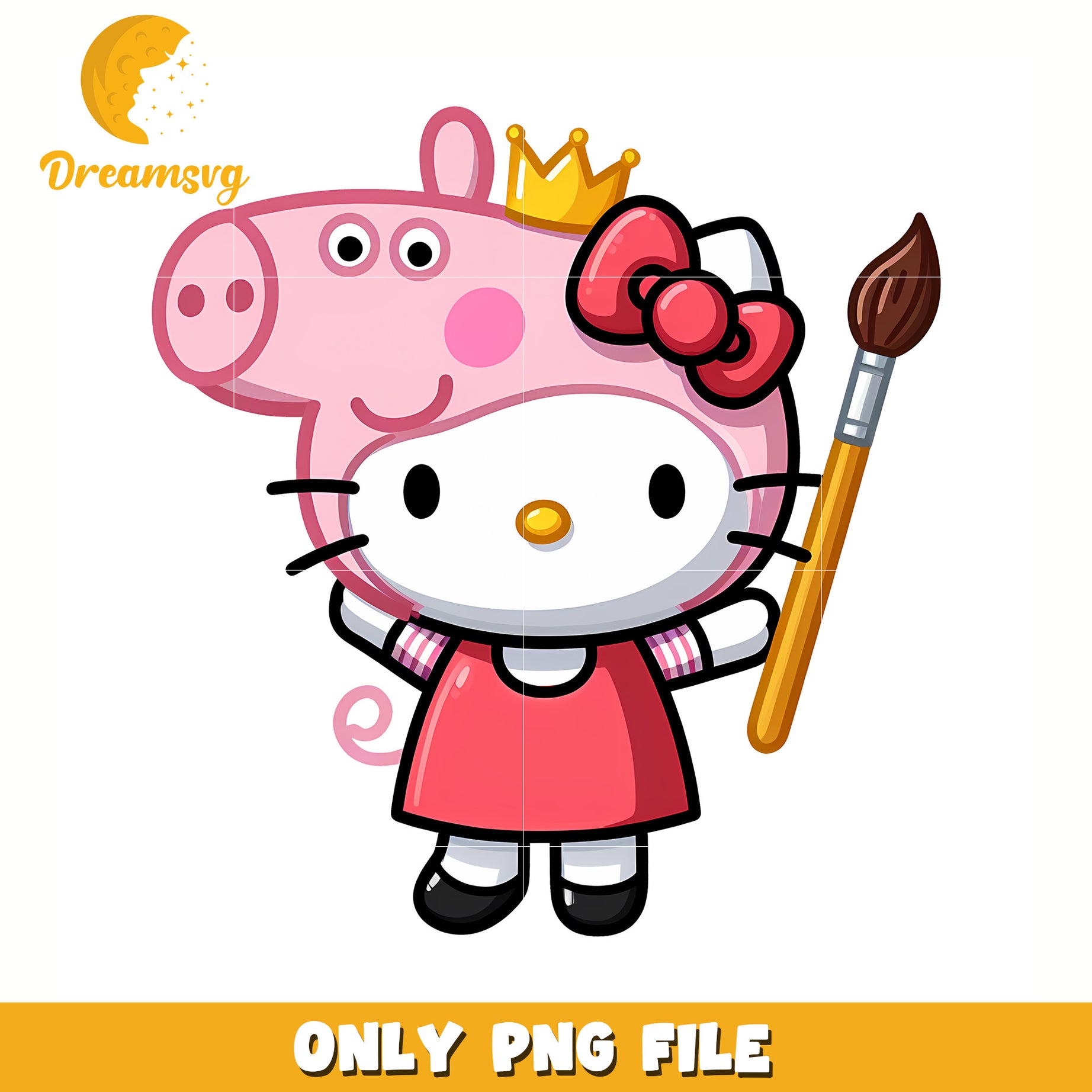 Peppa pig costume png, hello kitty png, peppa pig characters png