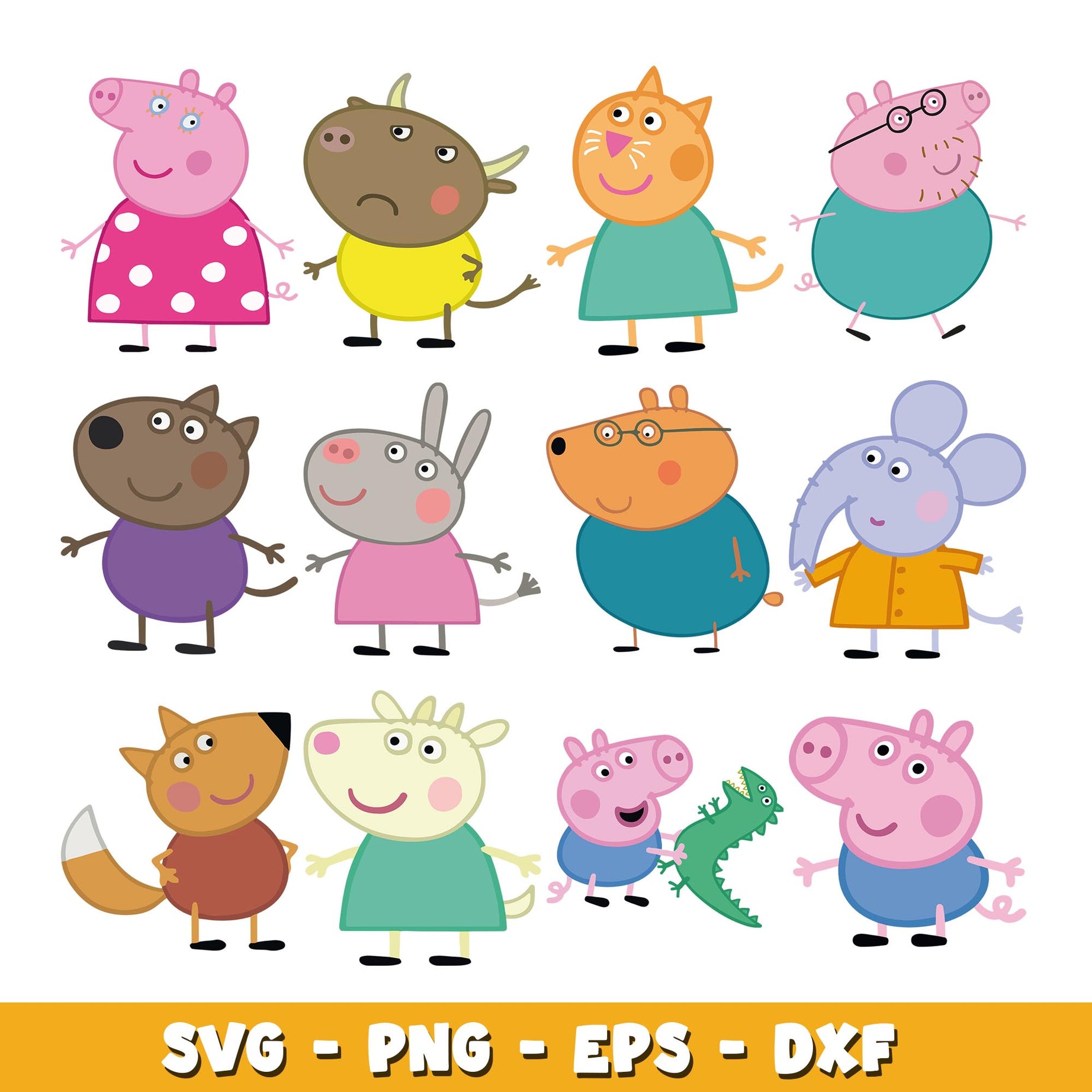 Peppa Pig Character Svg Peppa Pig Bundle Svg Cartoon Svg DreamSVG Store Peppa Pig Character Svg Peppa Pig Bundle Svg Cartoon Svg DreamSVG Store