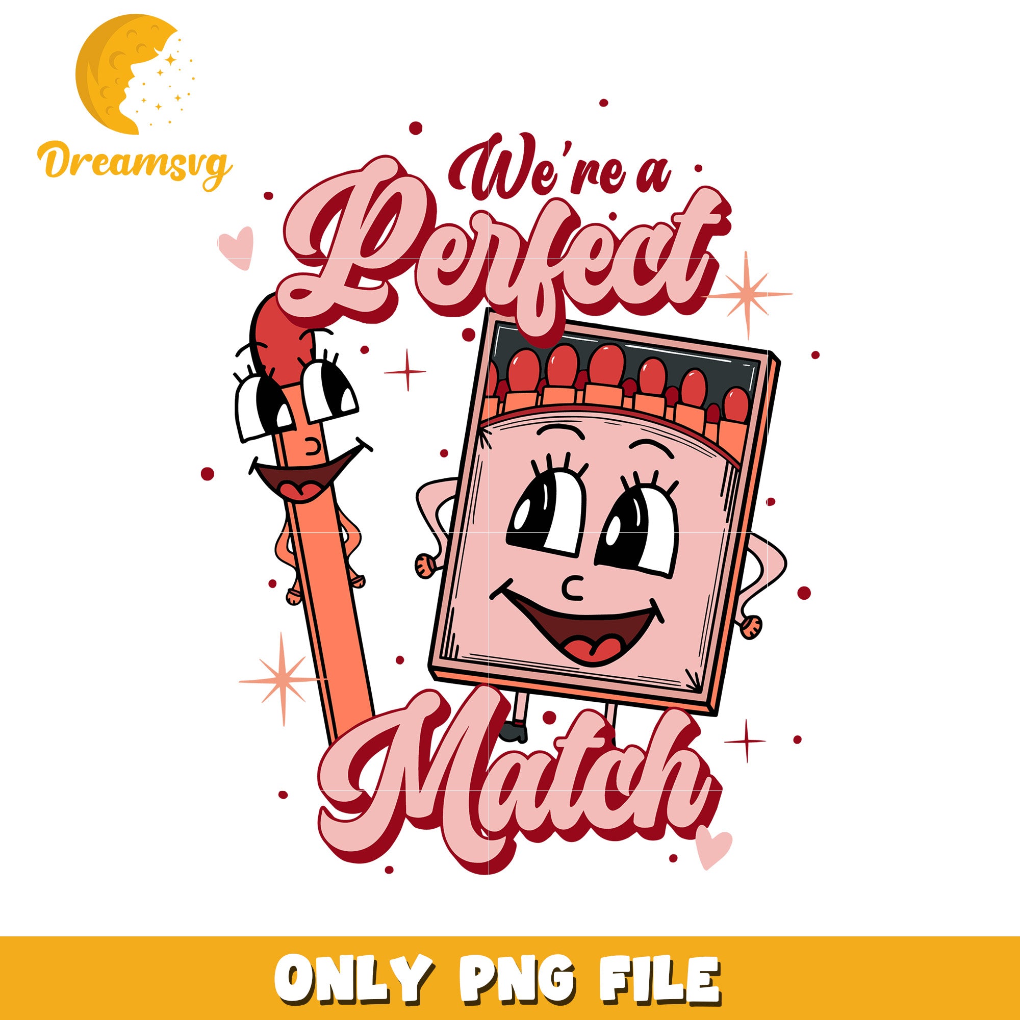 Perfectmatch Vector Perfect Match PNG Couple Design – DreamSVG Store
