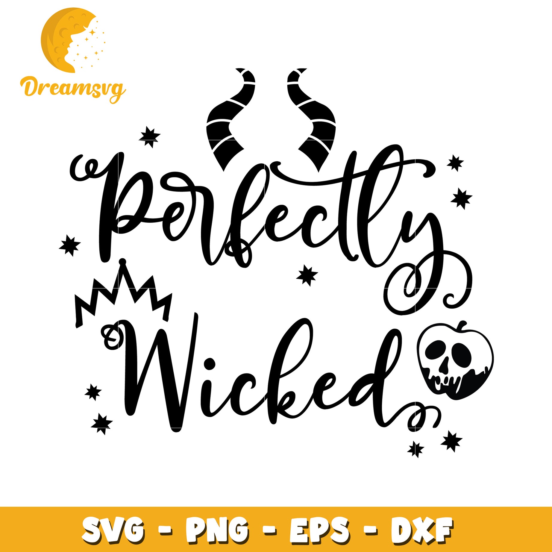 Perfectly Wicked Halloween SVG Cut File