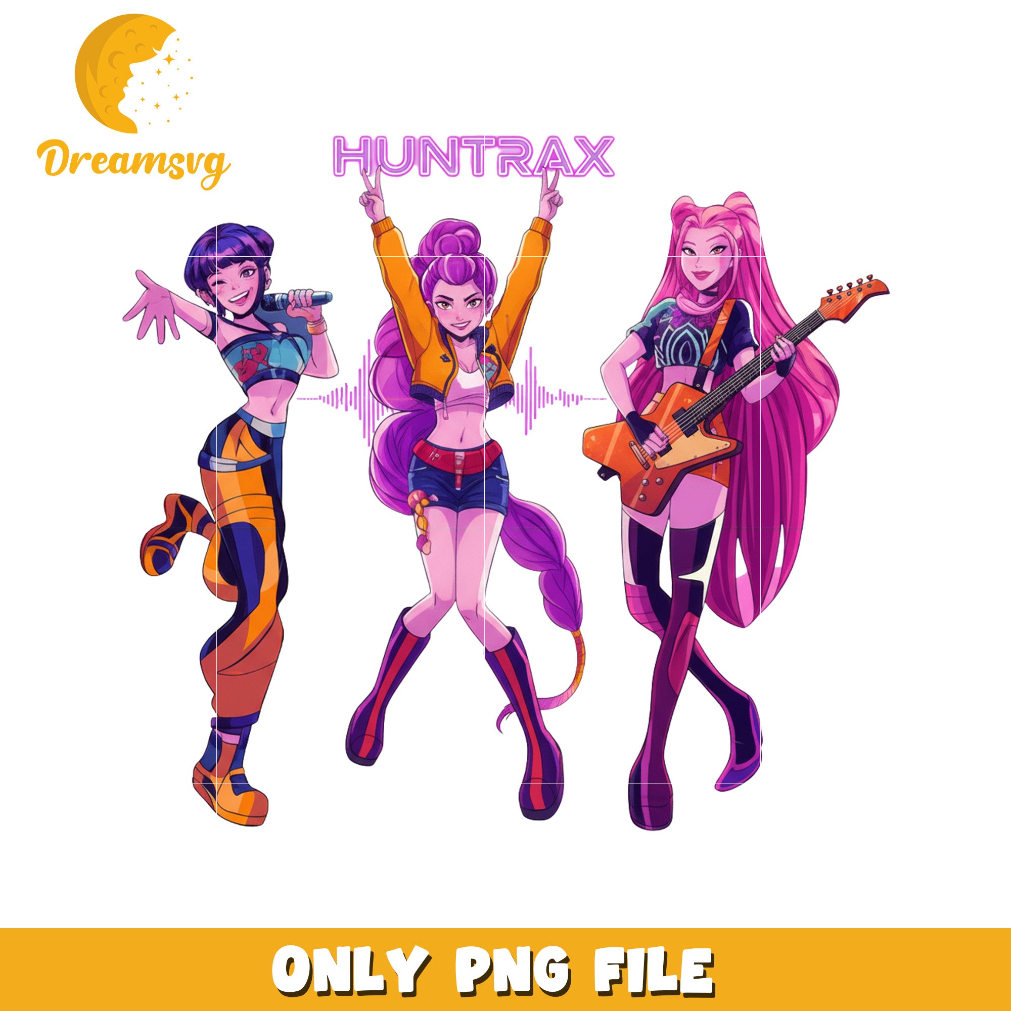 Performing huntrix png, dark idols png, hunter core png