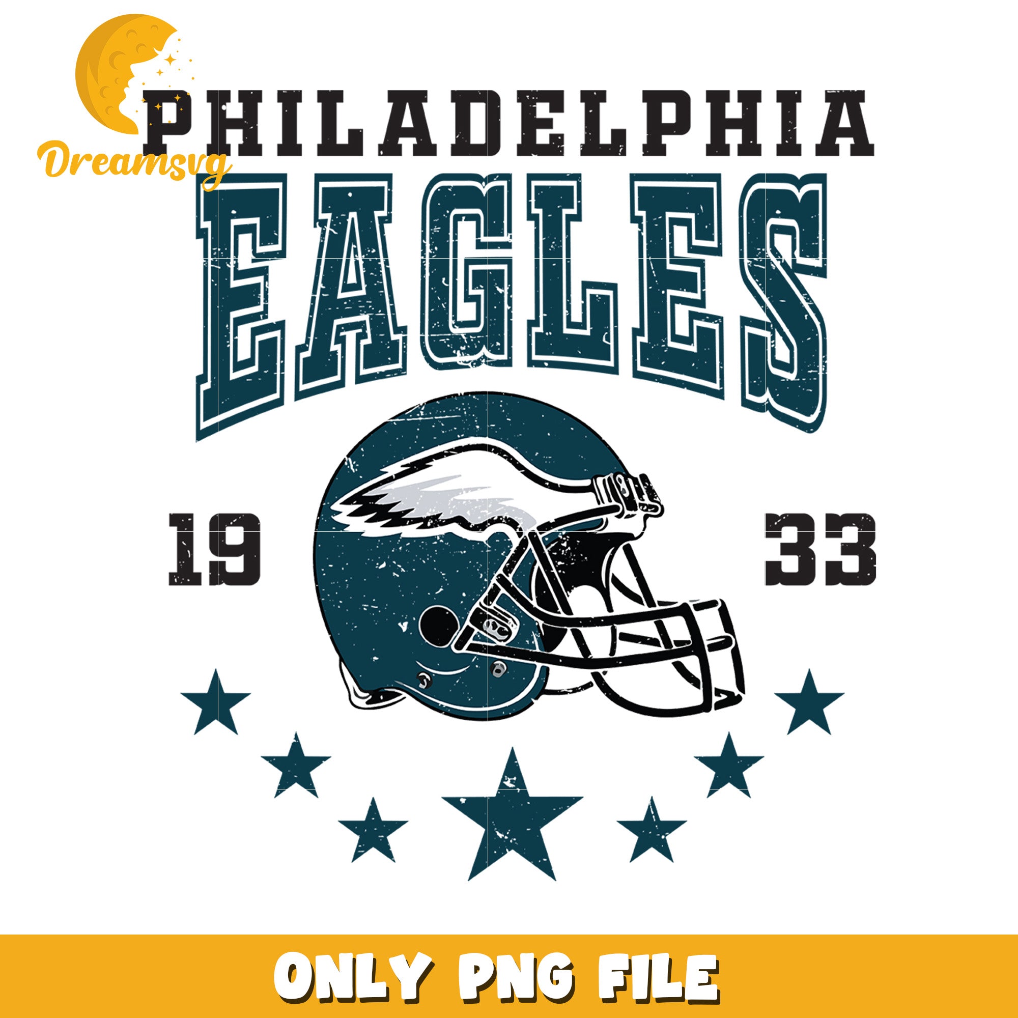 Philadelphia Eagles PNG Helmet Design