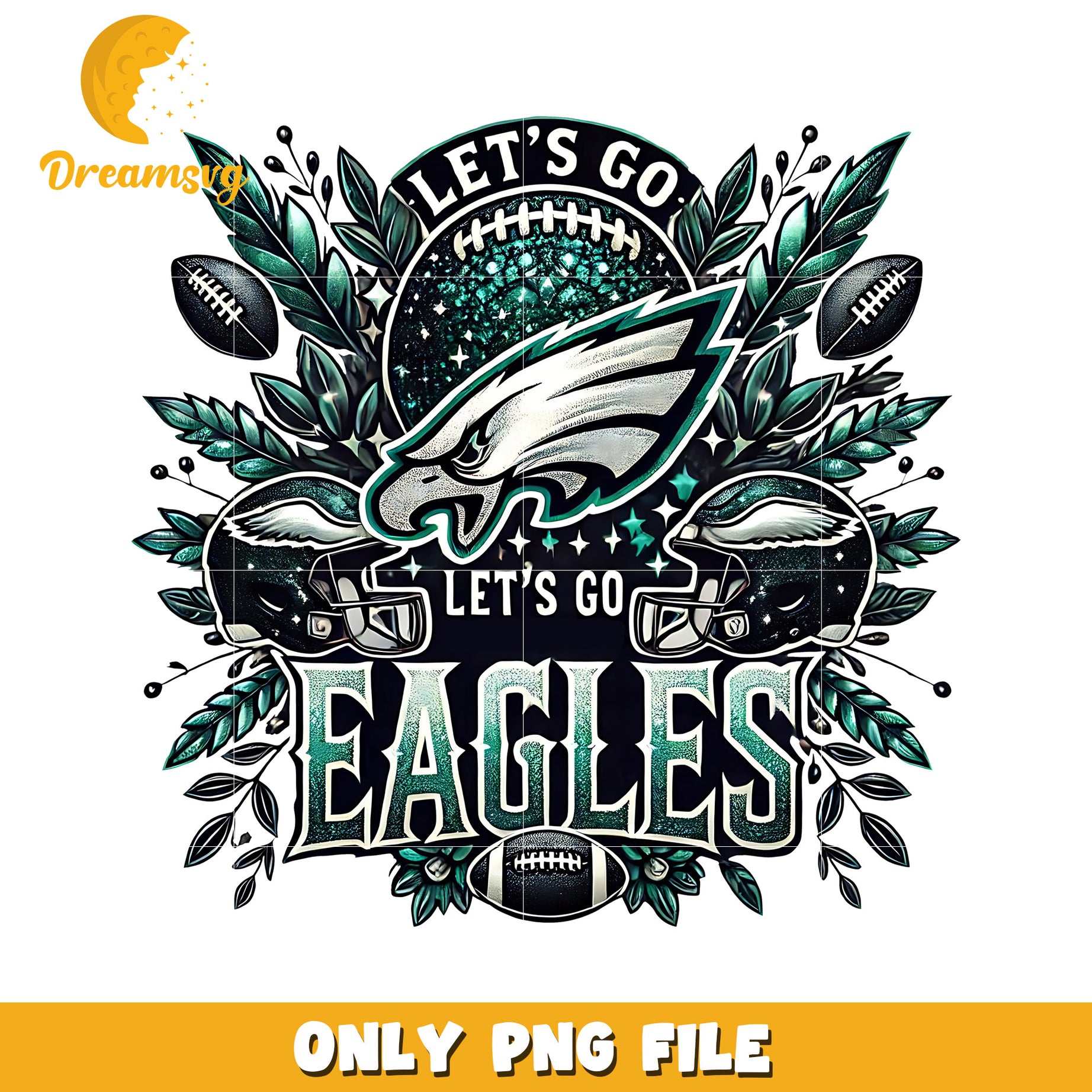 Philadelphia eagles let's go png, nfl games png, nfl png