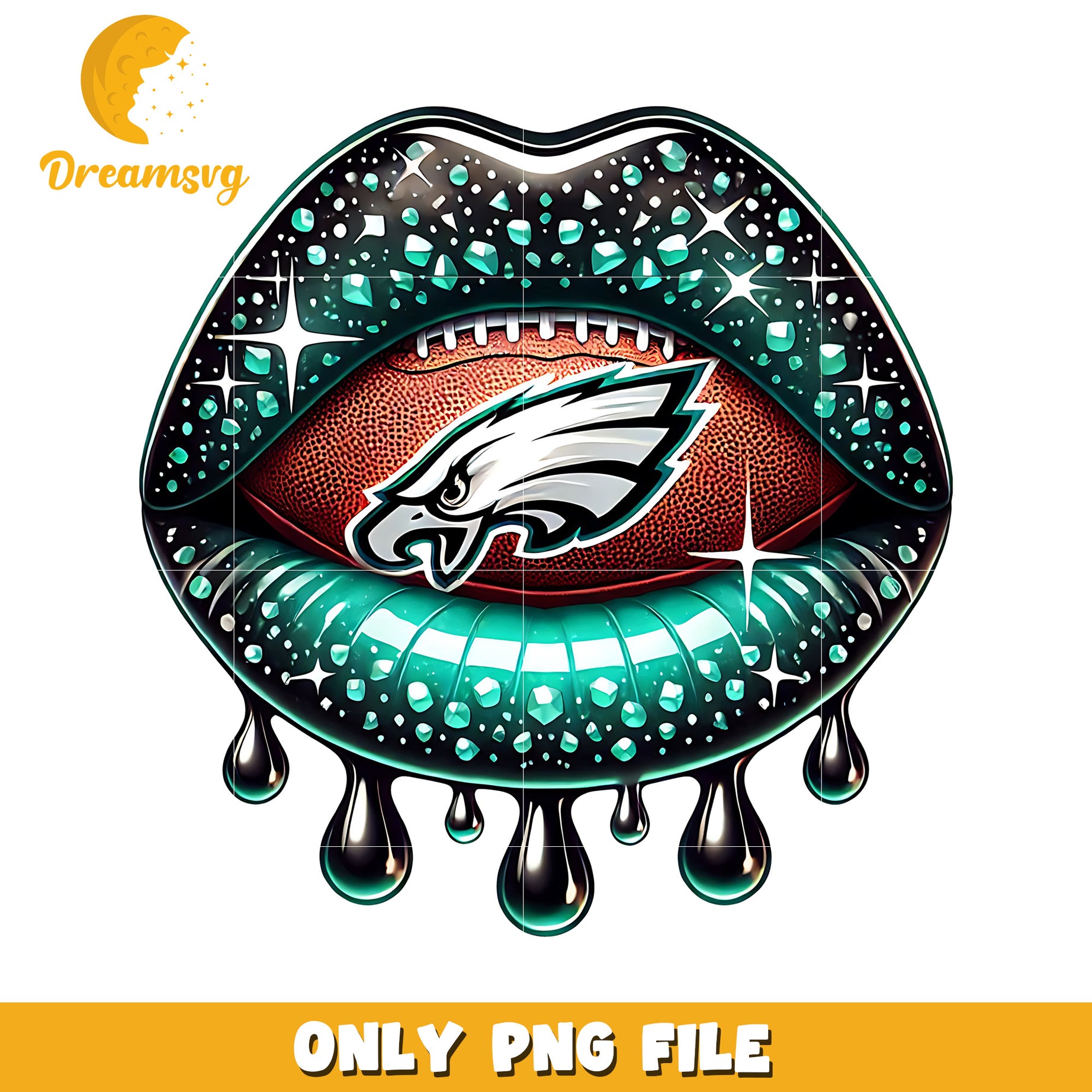 Philadelphia eagles lips png, nfl games png, american football png