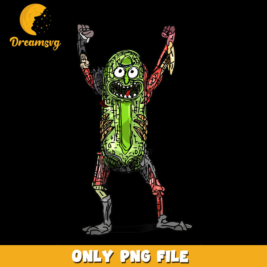 Pickle Rick With Rat Arms Rick And Morty PNG, Cartoon, Fan Art PNG