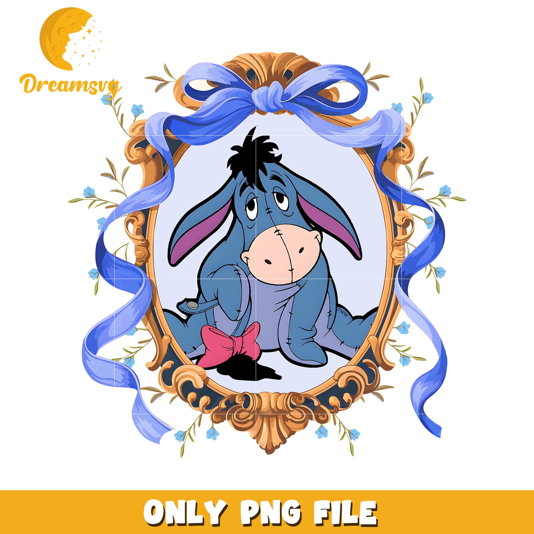 Picture eeyore frame png, winnie the pooh png, disney winnie the pooh png