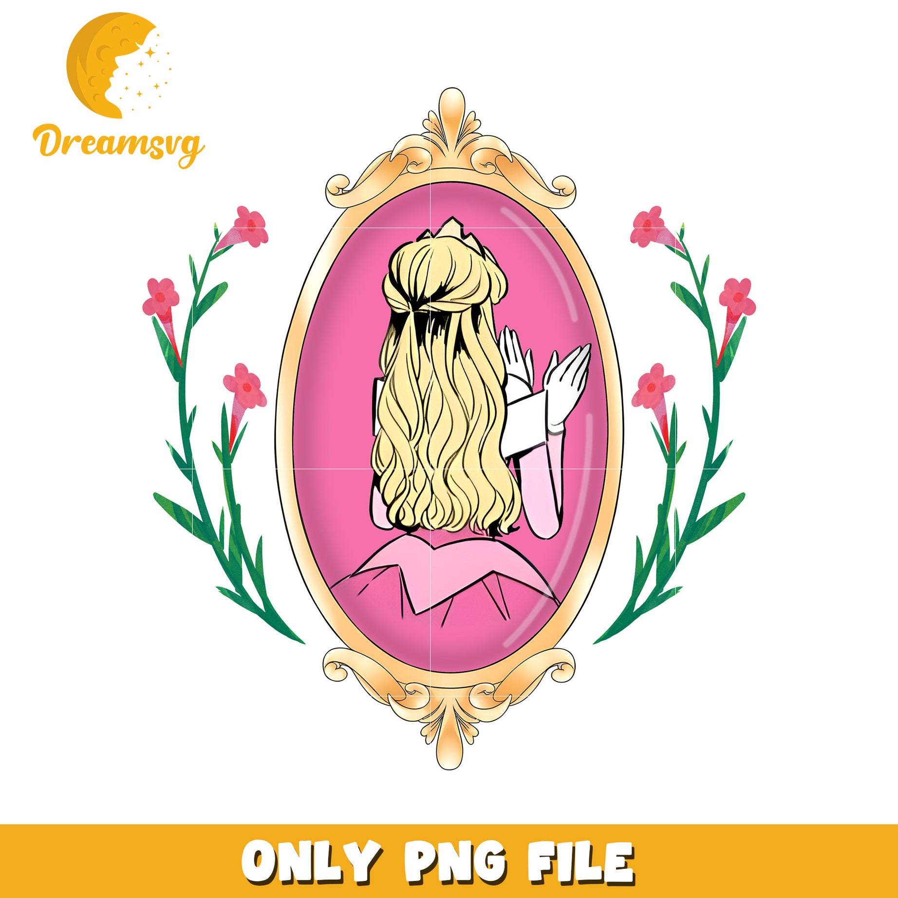 Picture frame bowtie behind princess png, princess toys png, disney png