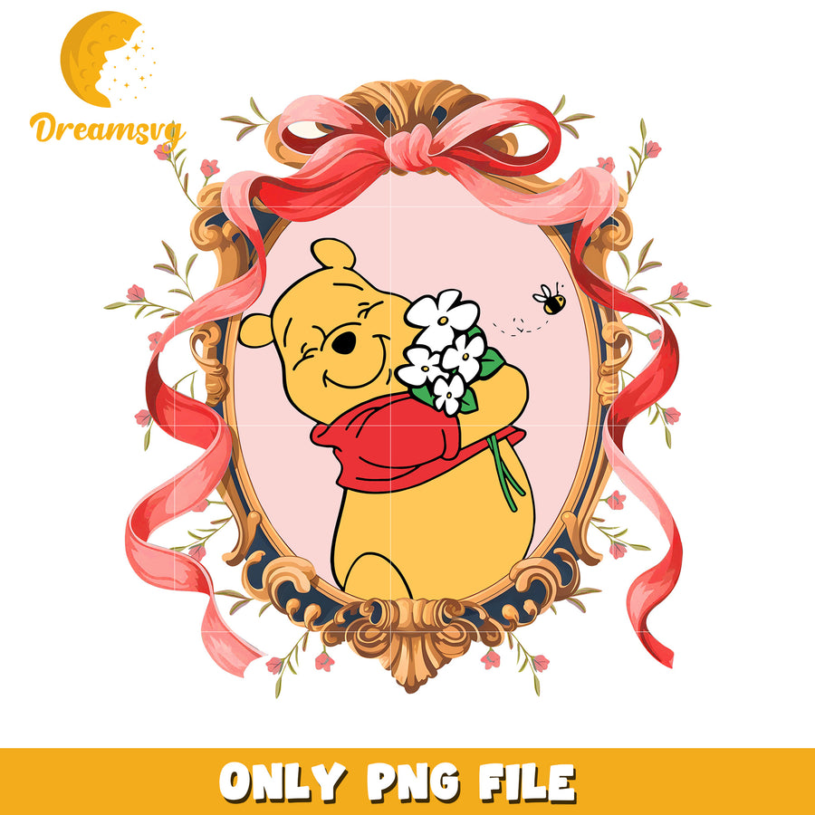 Picture frame  winnie pooh png, winnie the pooh png, disney cartoon png