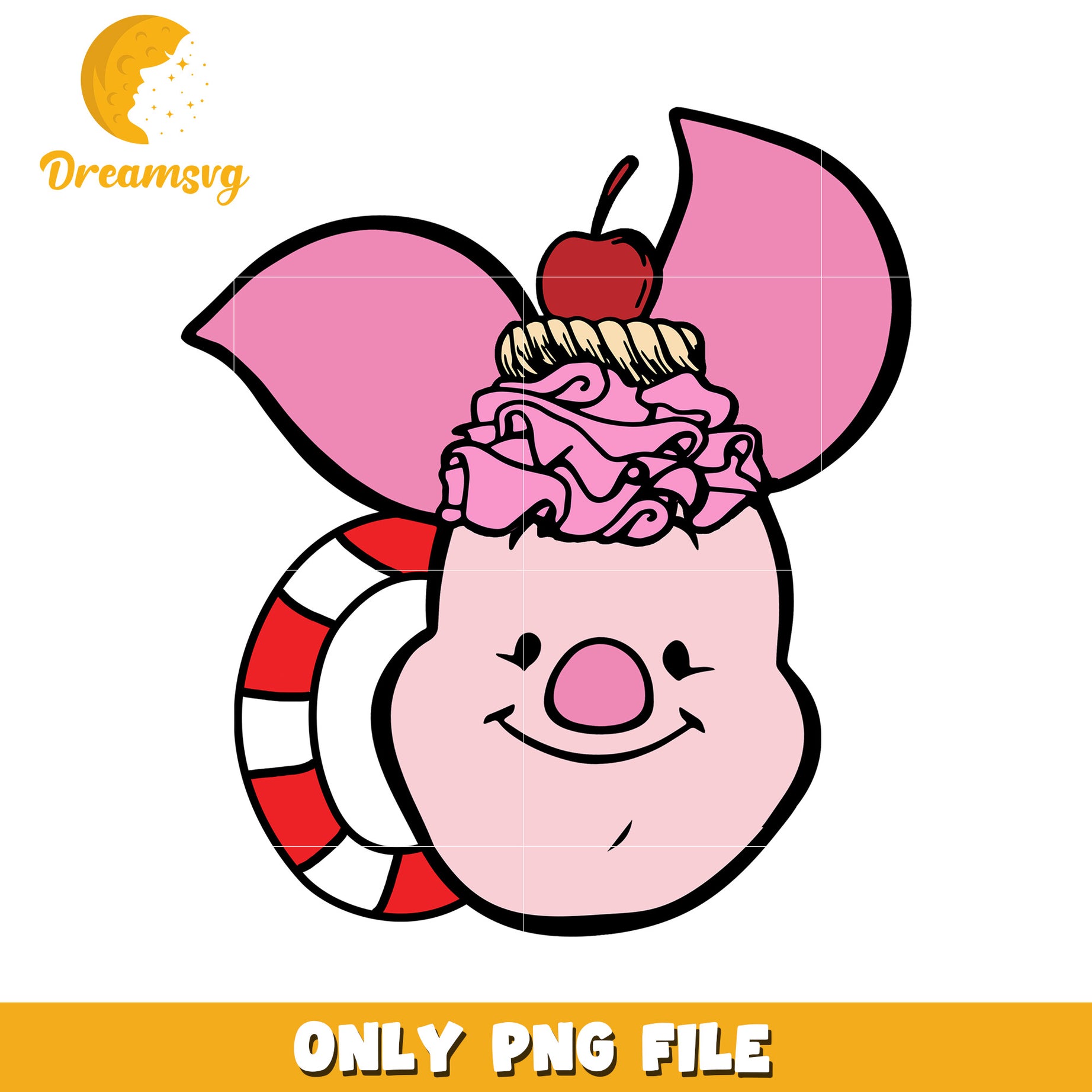 Piglet Sundae PNG Clipart