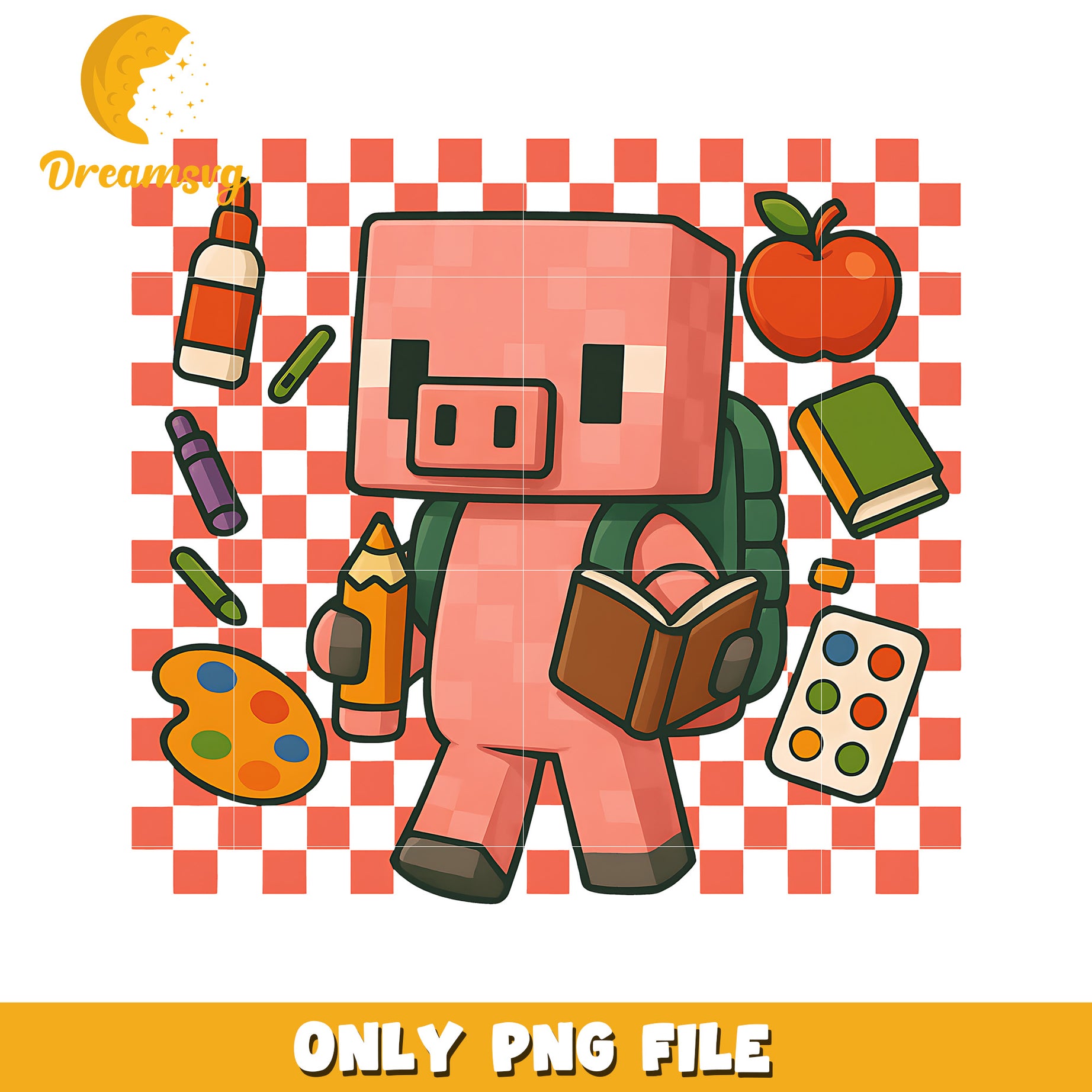 Pig png, minecraft png, minecraft the movie png