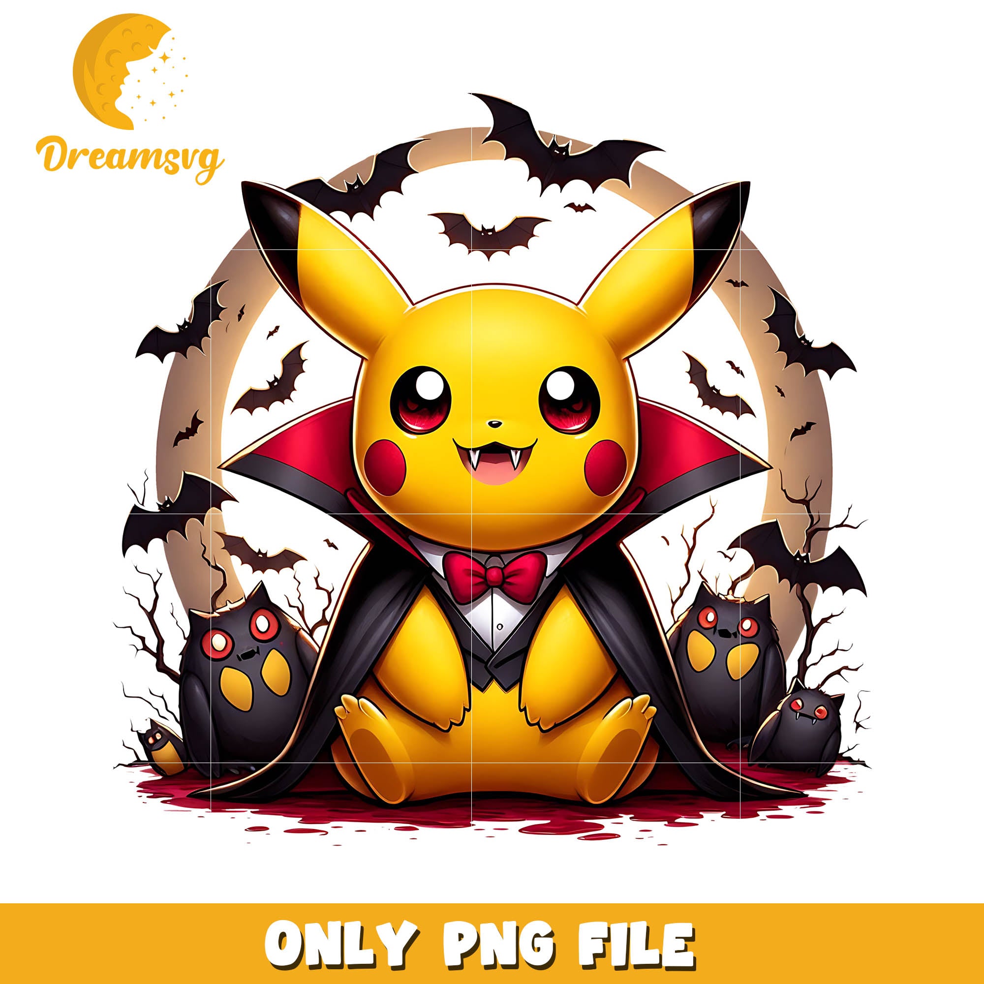 Pikachu halloween Dracula png, Halloween Pikachu character png