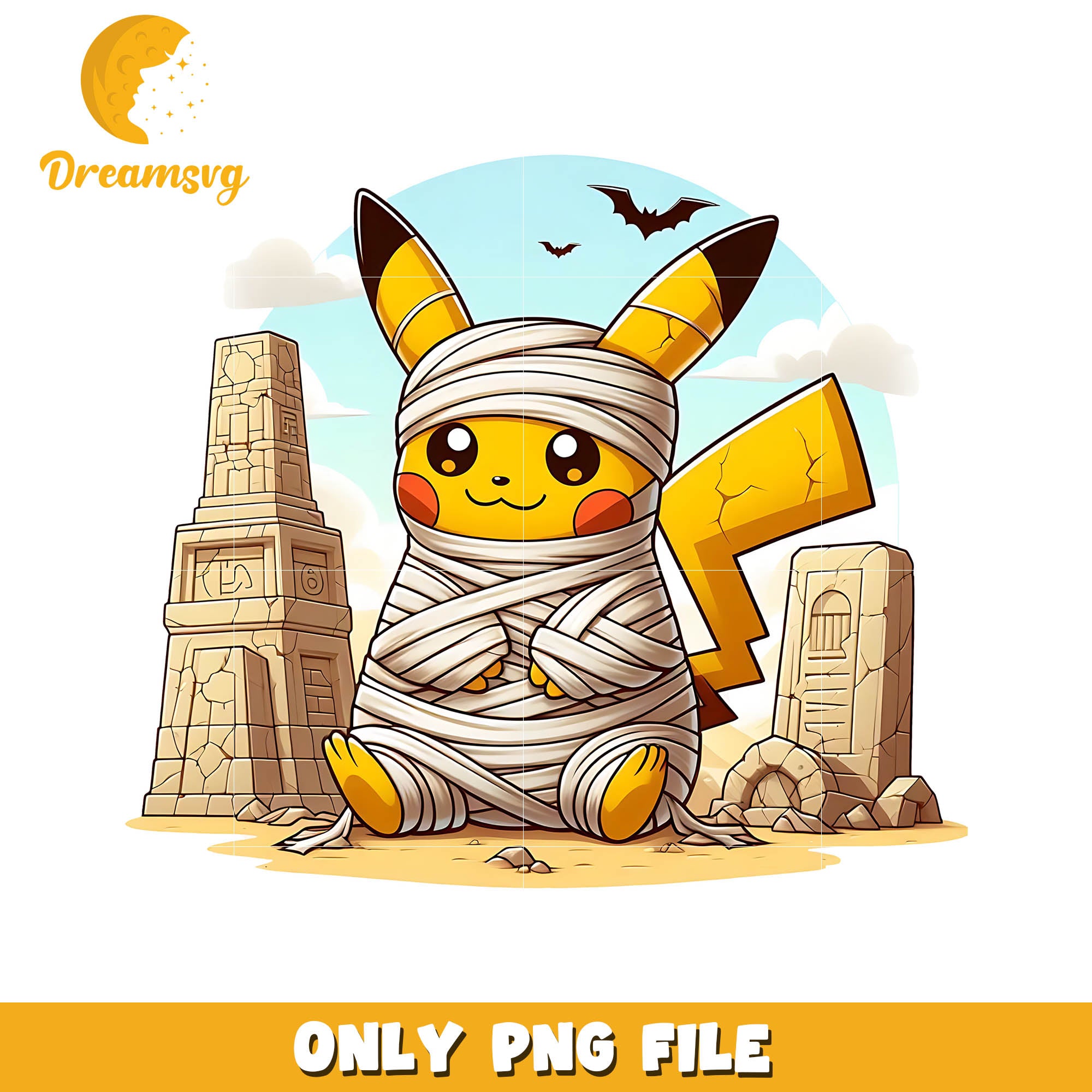 Pikachu halloween mummy png, Halloween Pikachu character png
