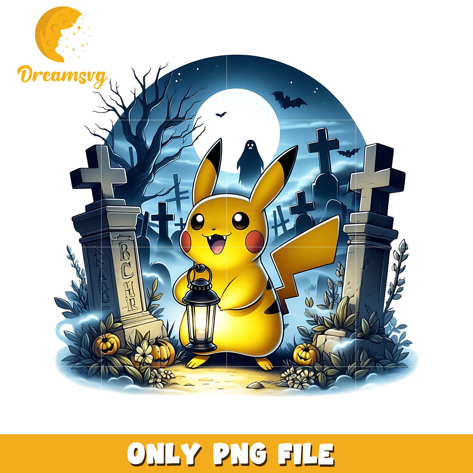Pikachu halloween scary night png, Halloween Pikachu character png