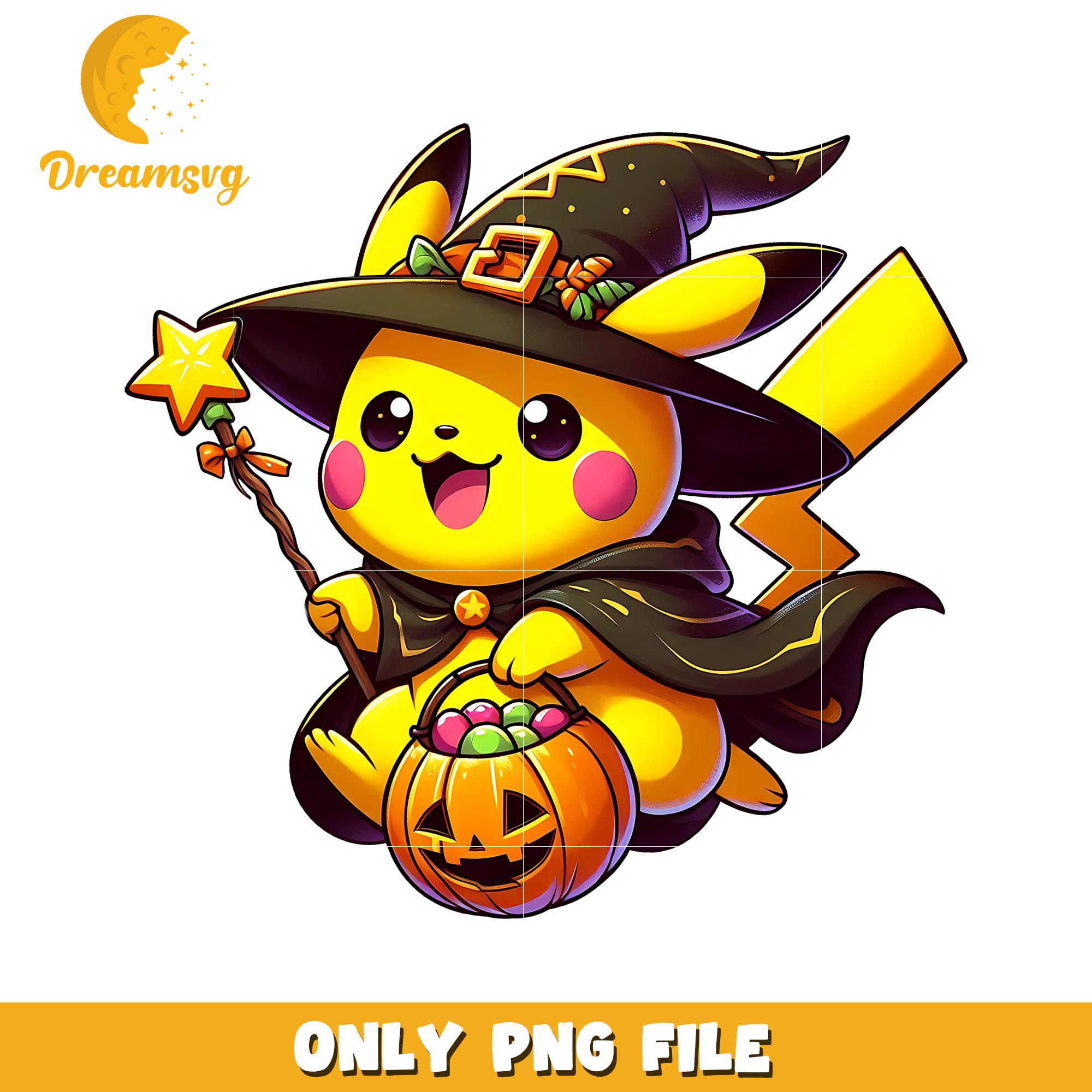 Pikachu halloween witch png, Halloween Pikachu character png
