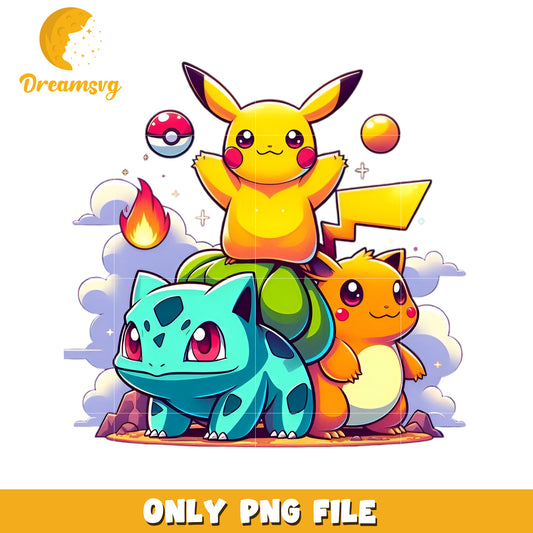 Pikachu png, pokemon png, pokemon cartoon png