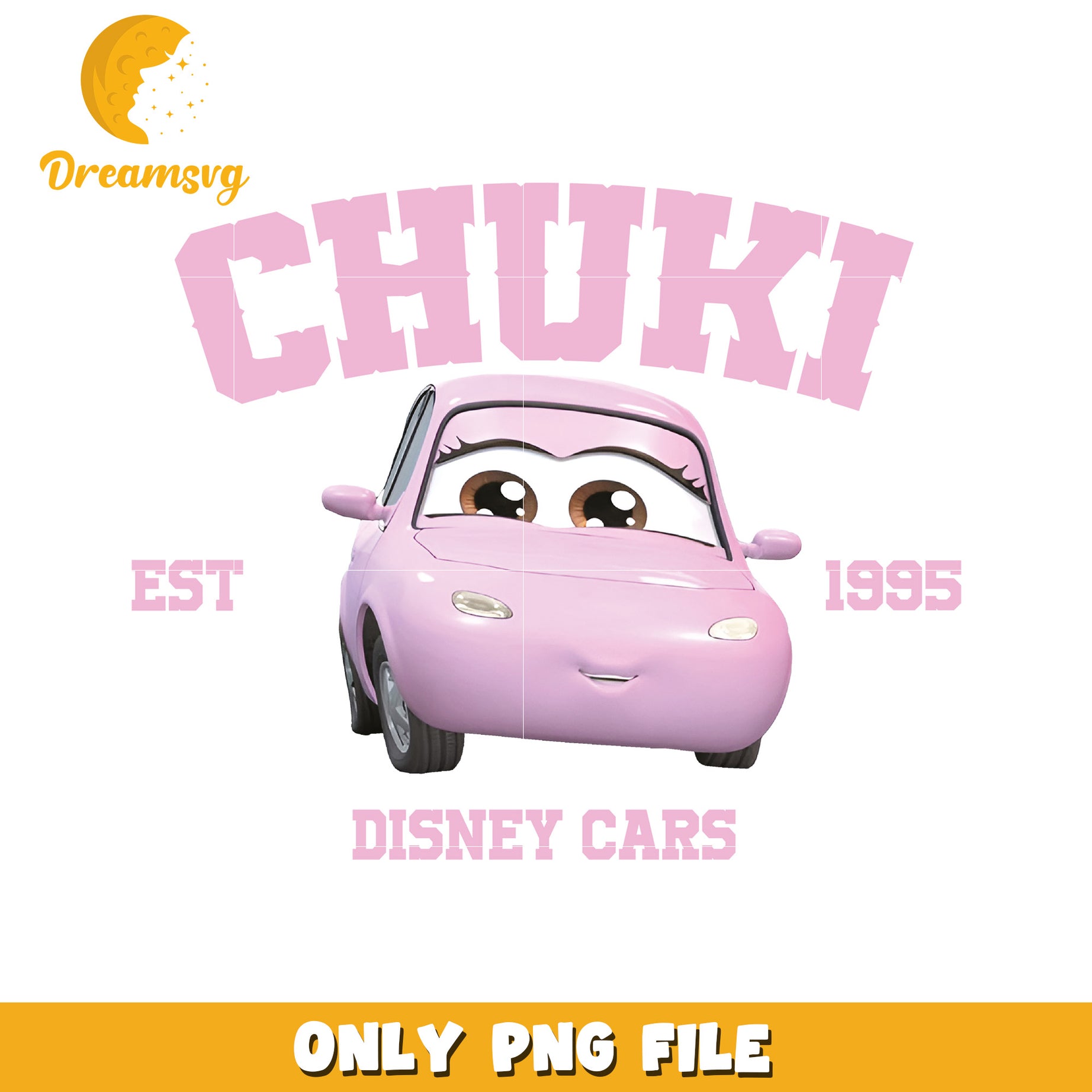 Pink Disney Cars PNG Cute ChuKi