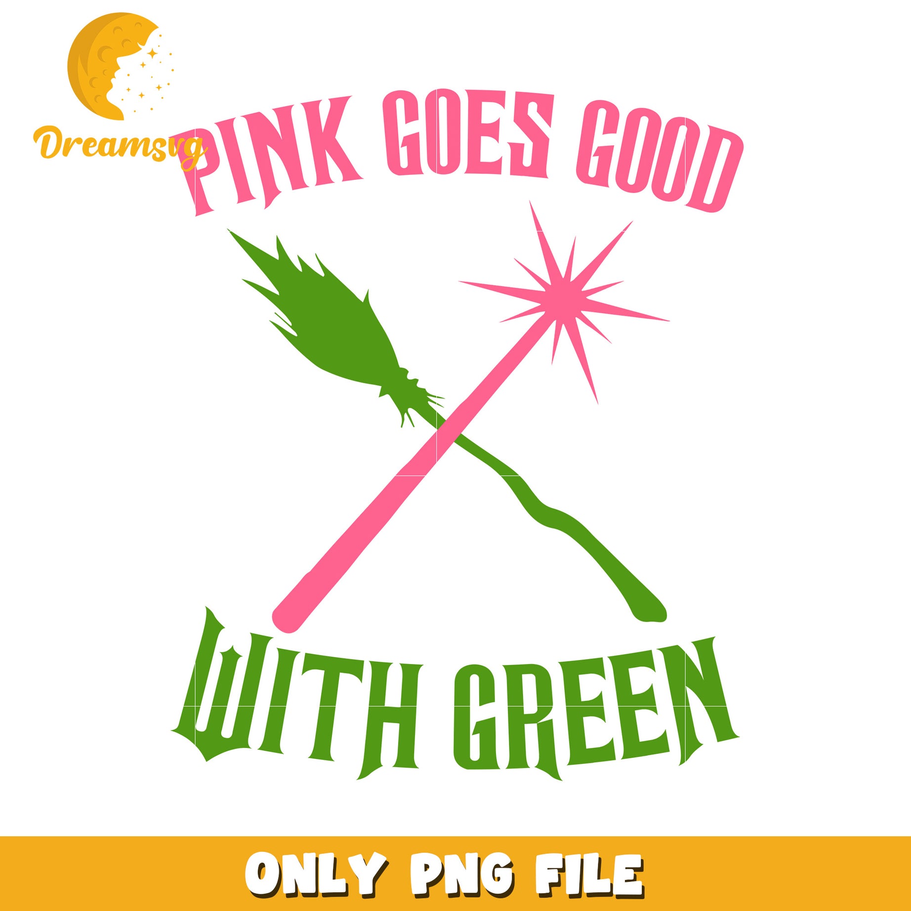 Pink Goes Good With Green Wicked png, movie hype png, wicked friends png