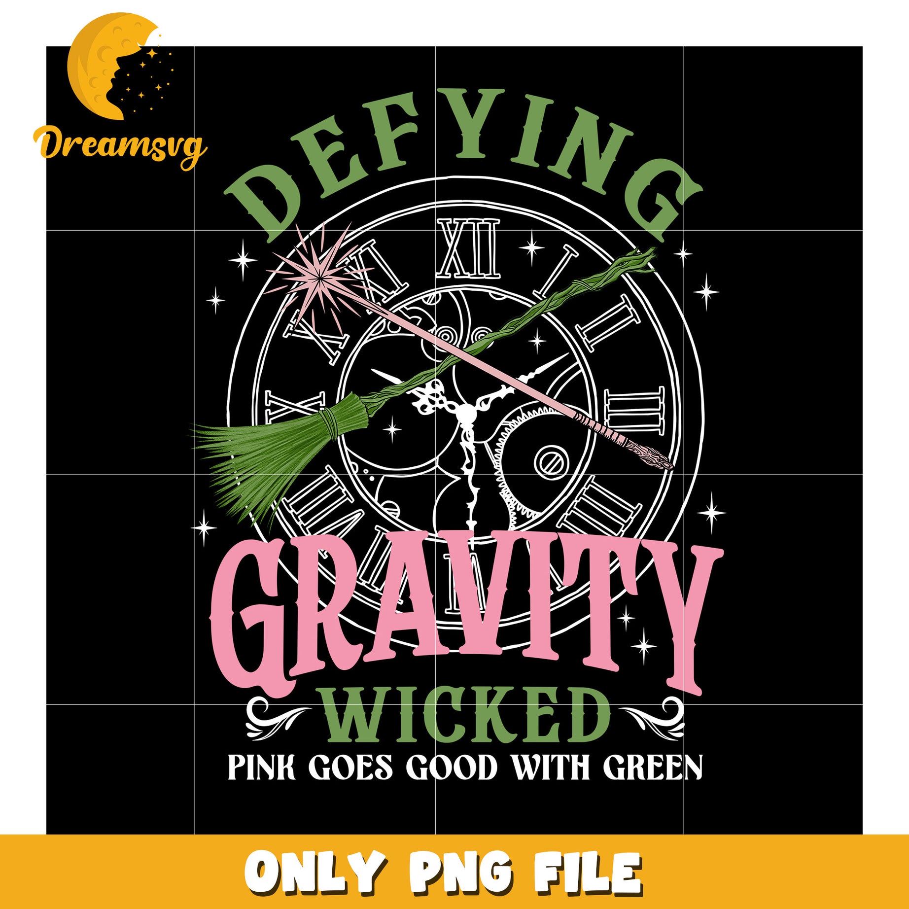 Pink Goes Good With Green png, wicked vibes png, wictchcore png