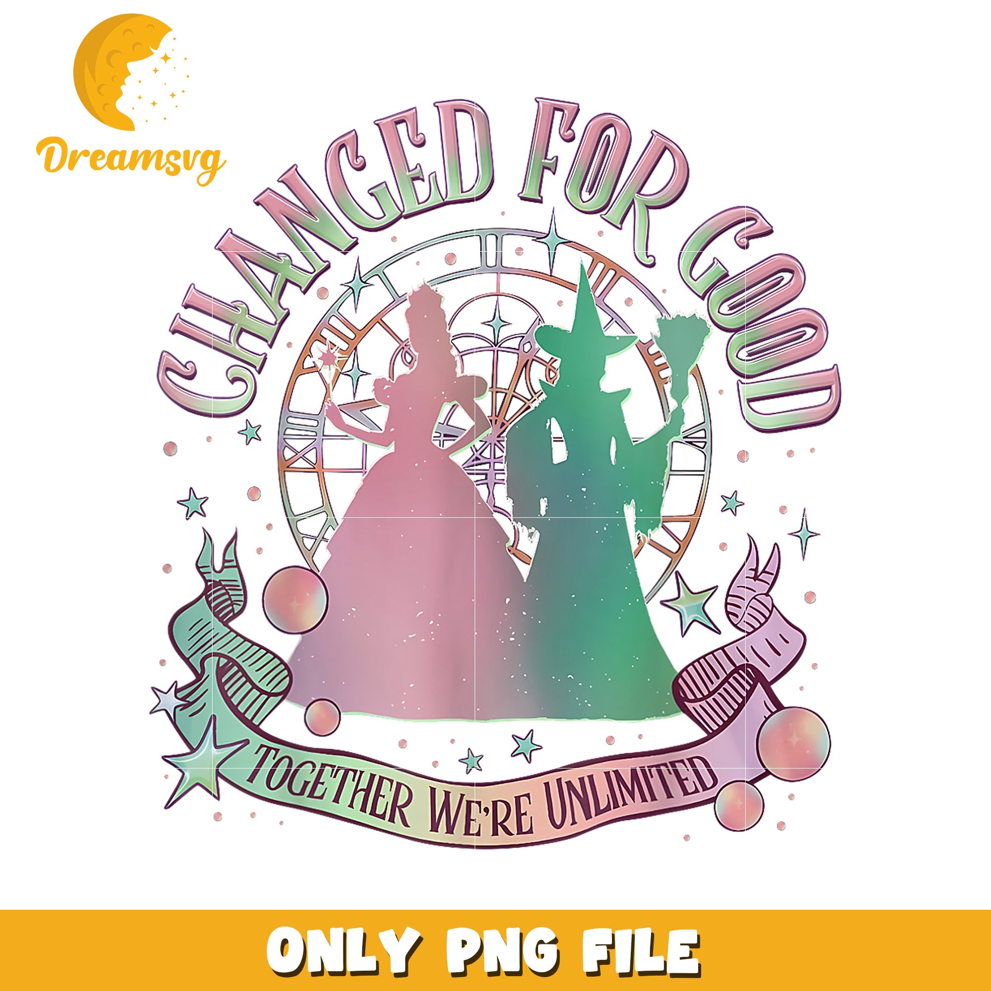 Pink Green Together png, wicked​ movies png, wicked​ png